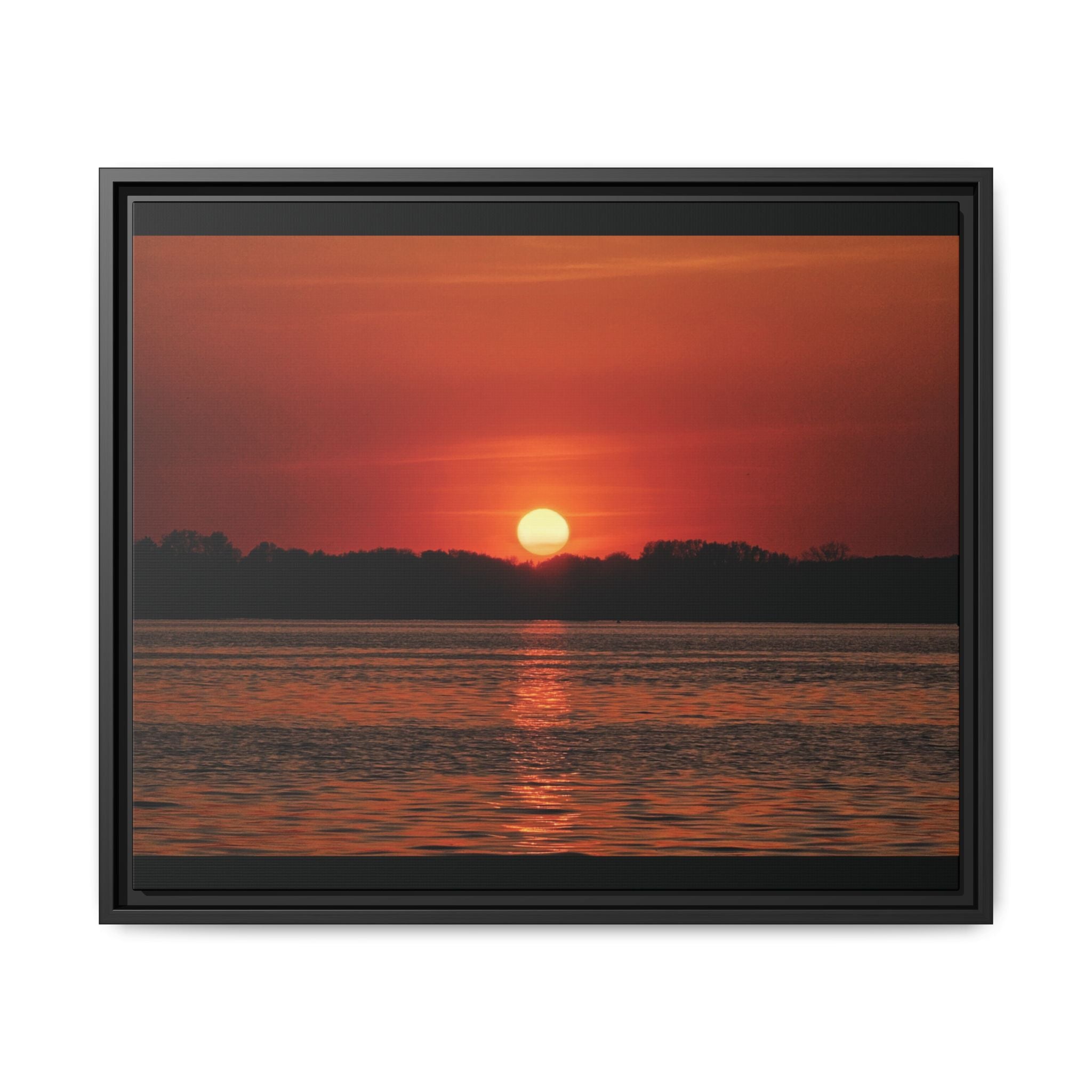 Framed Sunset Canvas Art