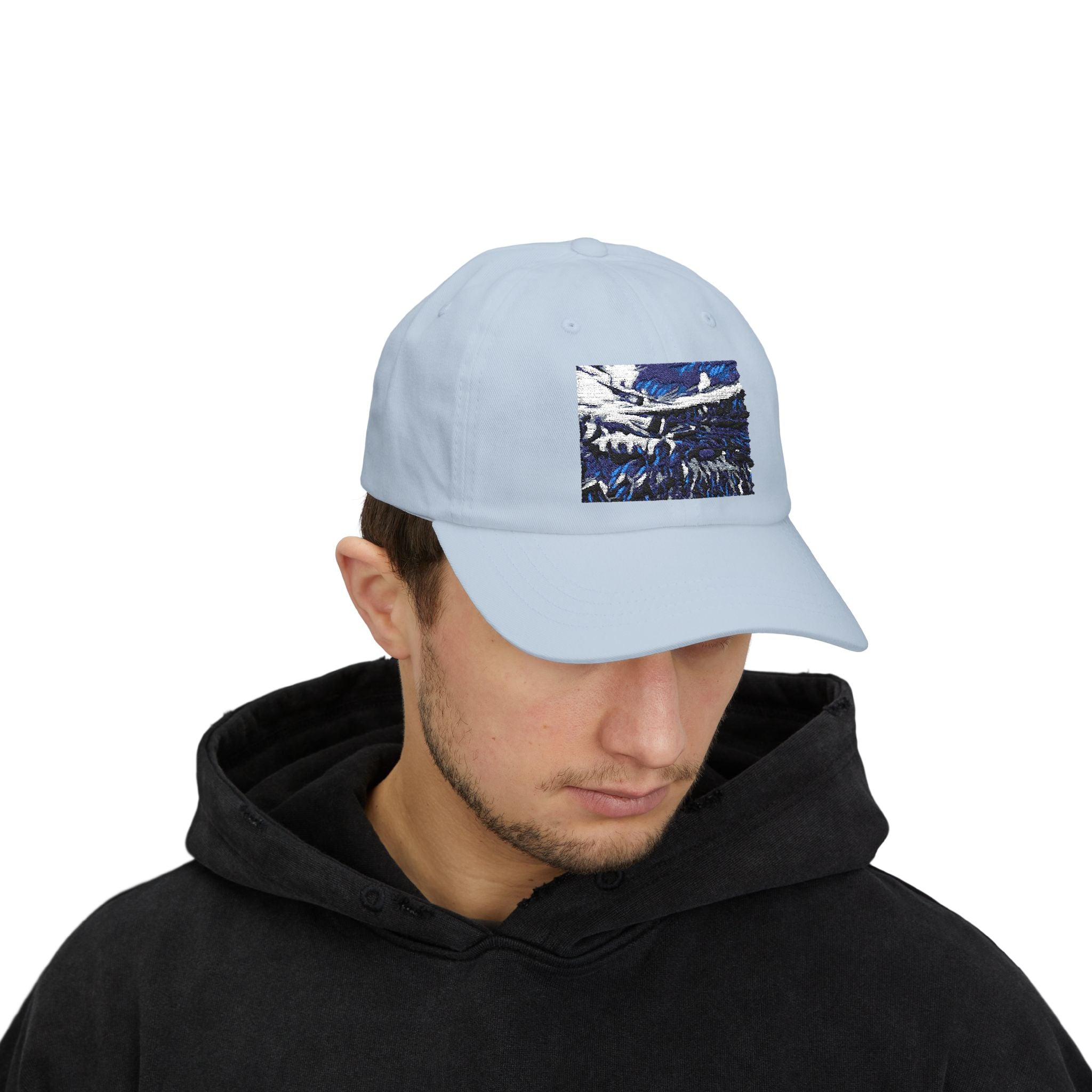 Abstract Gooseberry River Meander Bend Classic Dad Cap