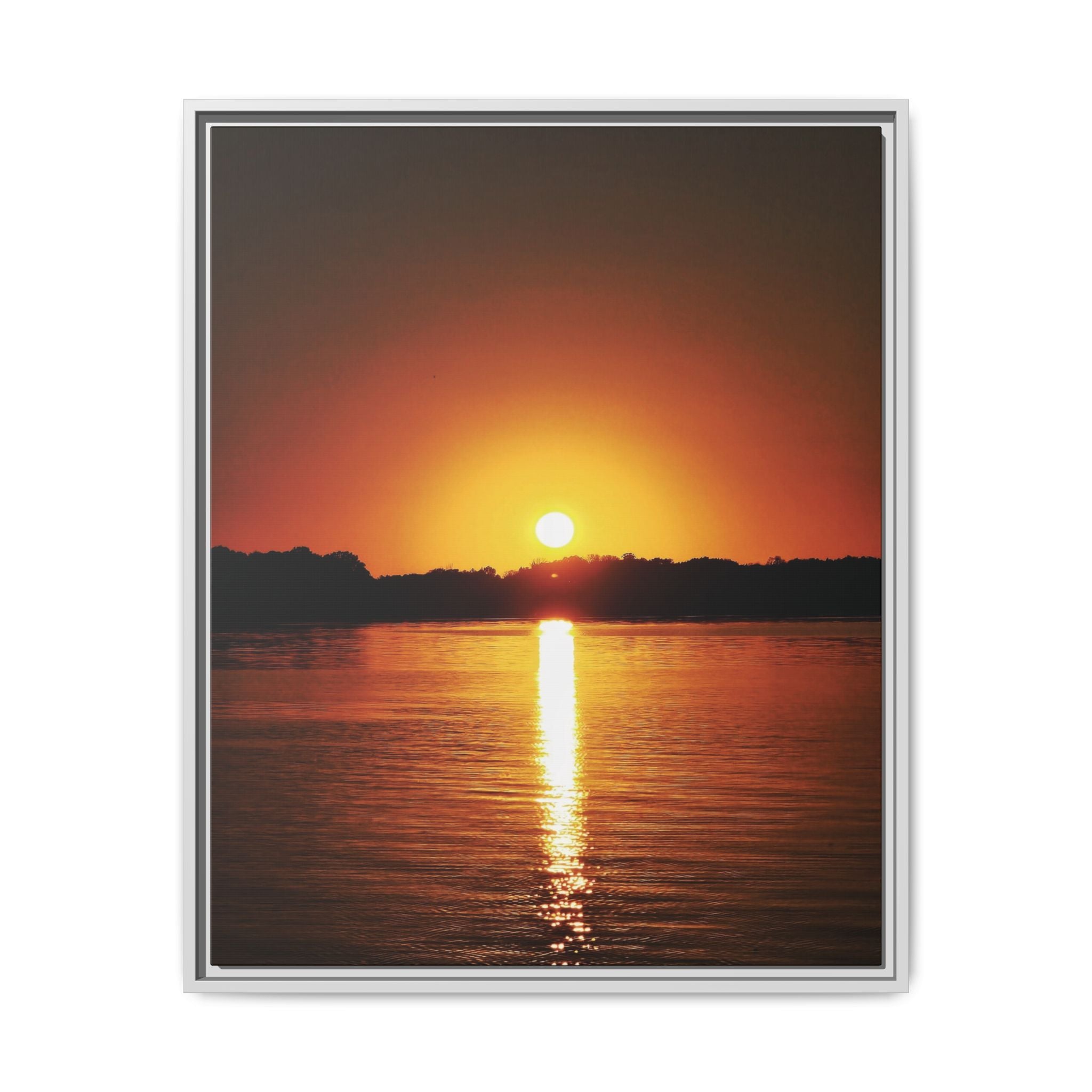Golden Hour Sunset Canvas Art Print