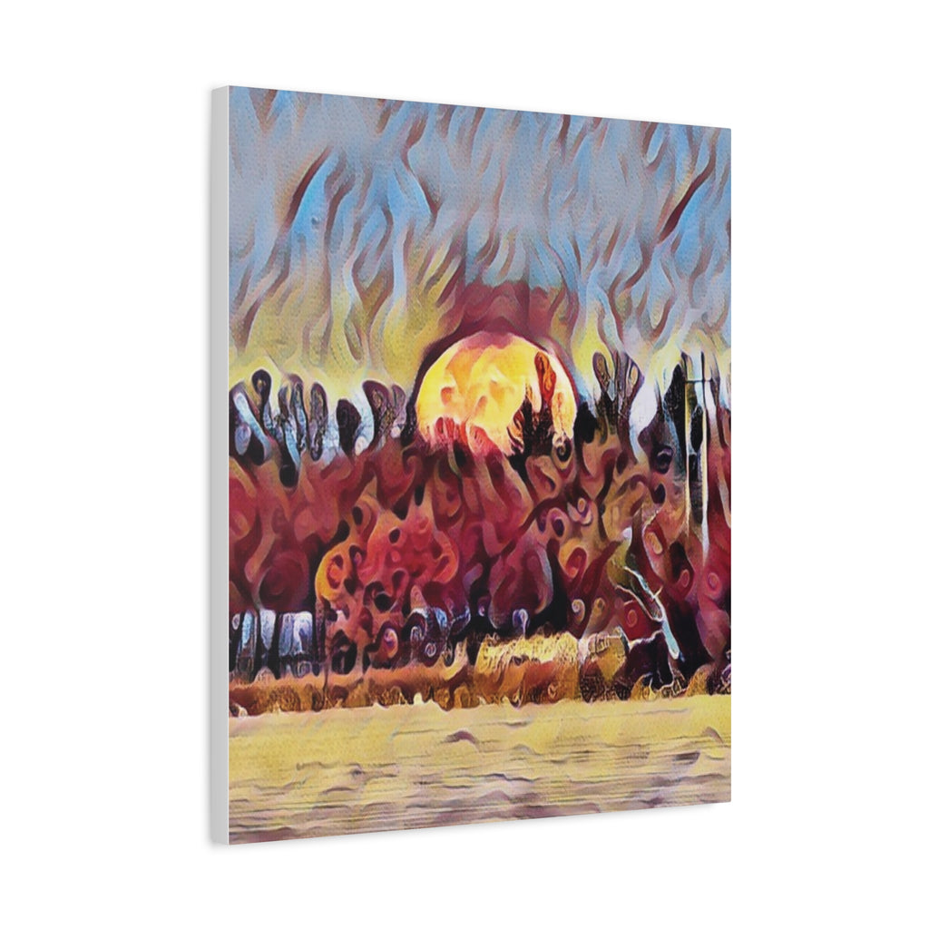 Emberfall Matte Canvas Wall Art