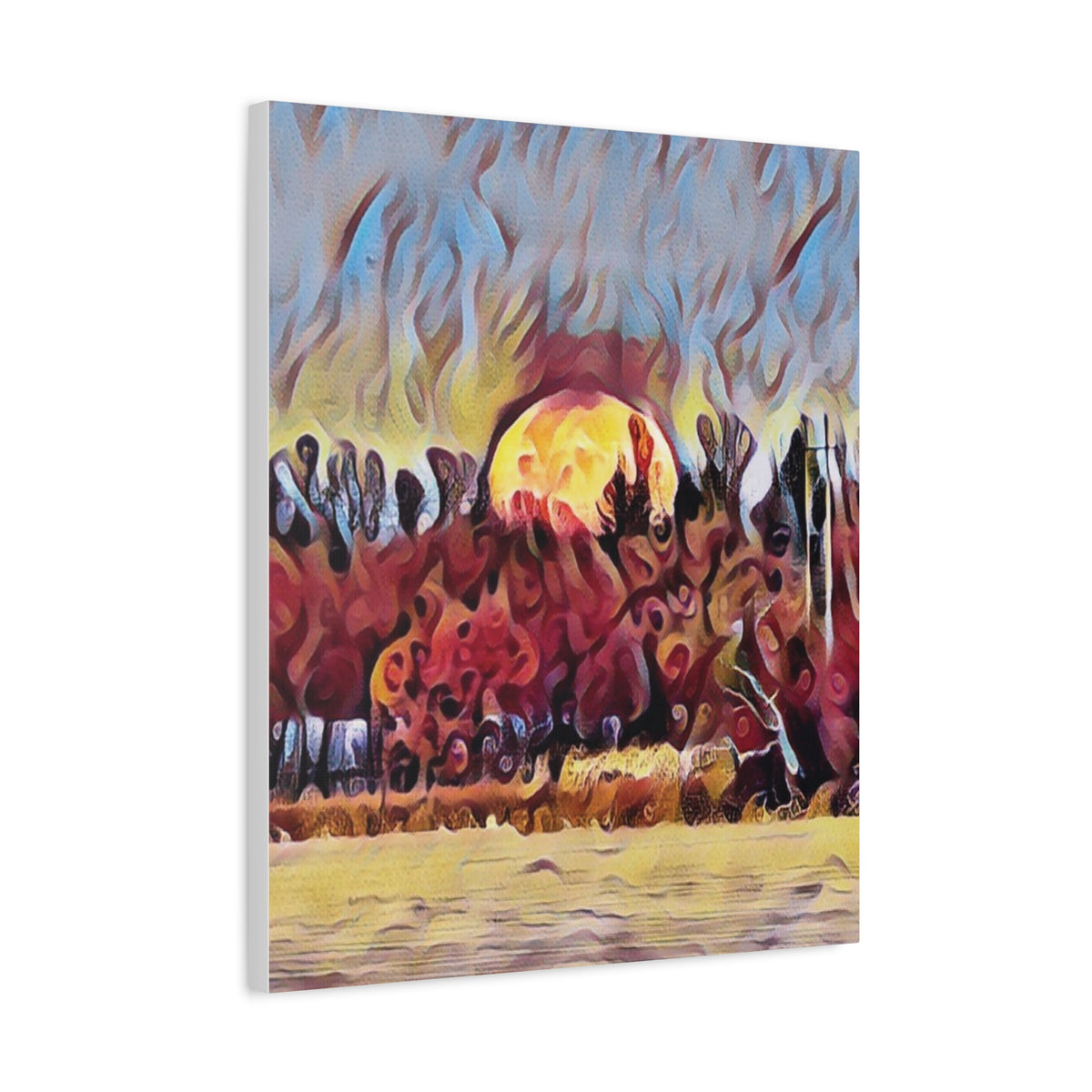 Emberfall Matte Canvas Wall Art