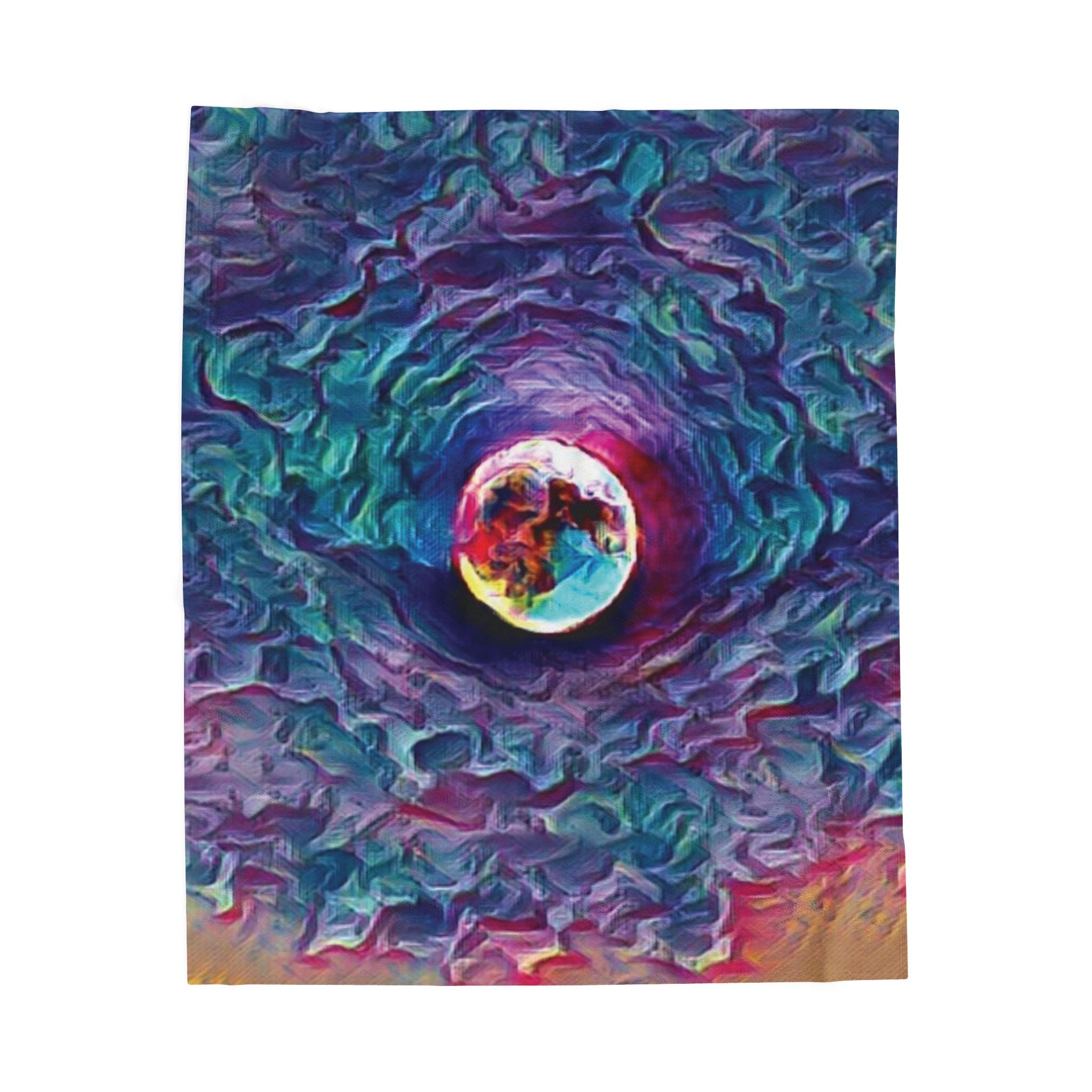 Full Sturgeon Moon Velvet Blanket