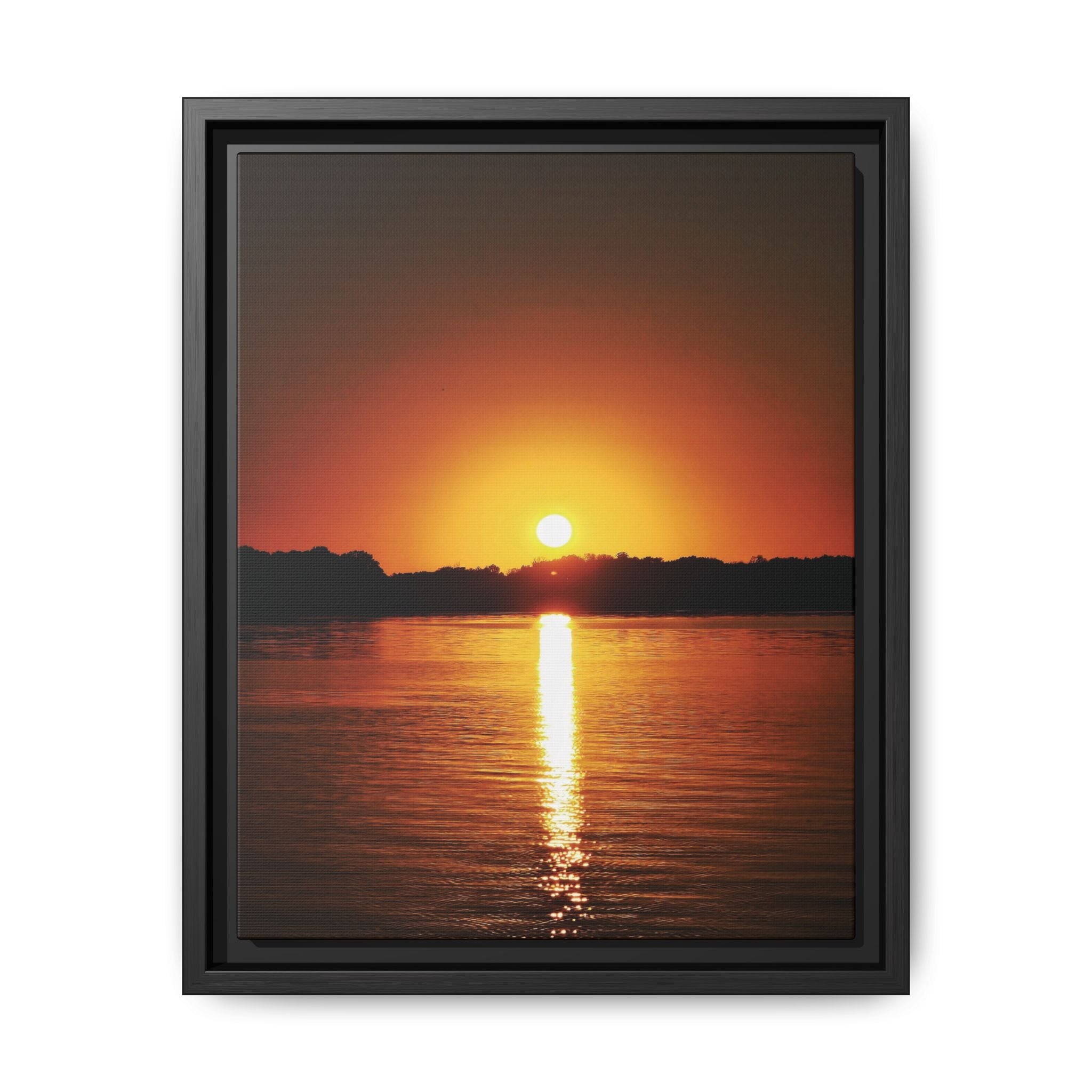 Golden Hour Sunset Canvas Art Print