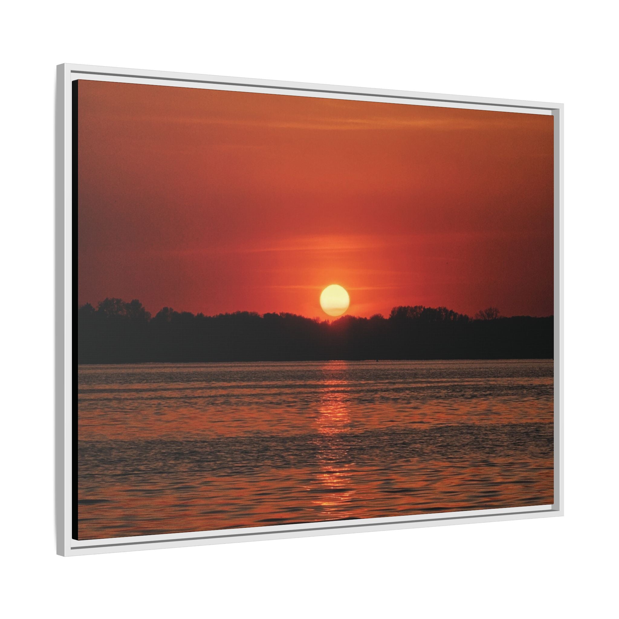 Framed Sunset Canvas Art