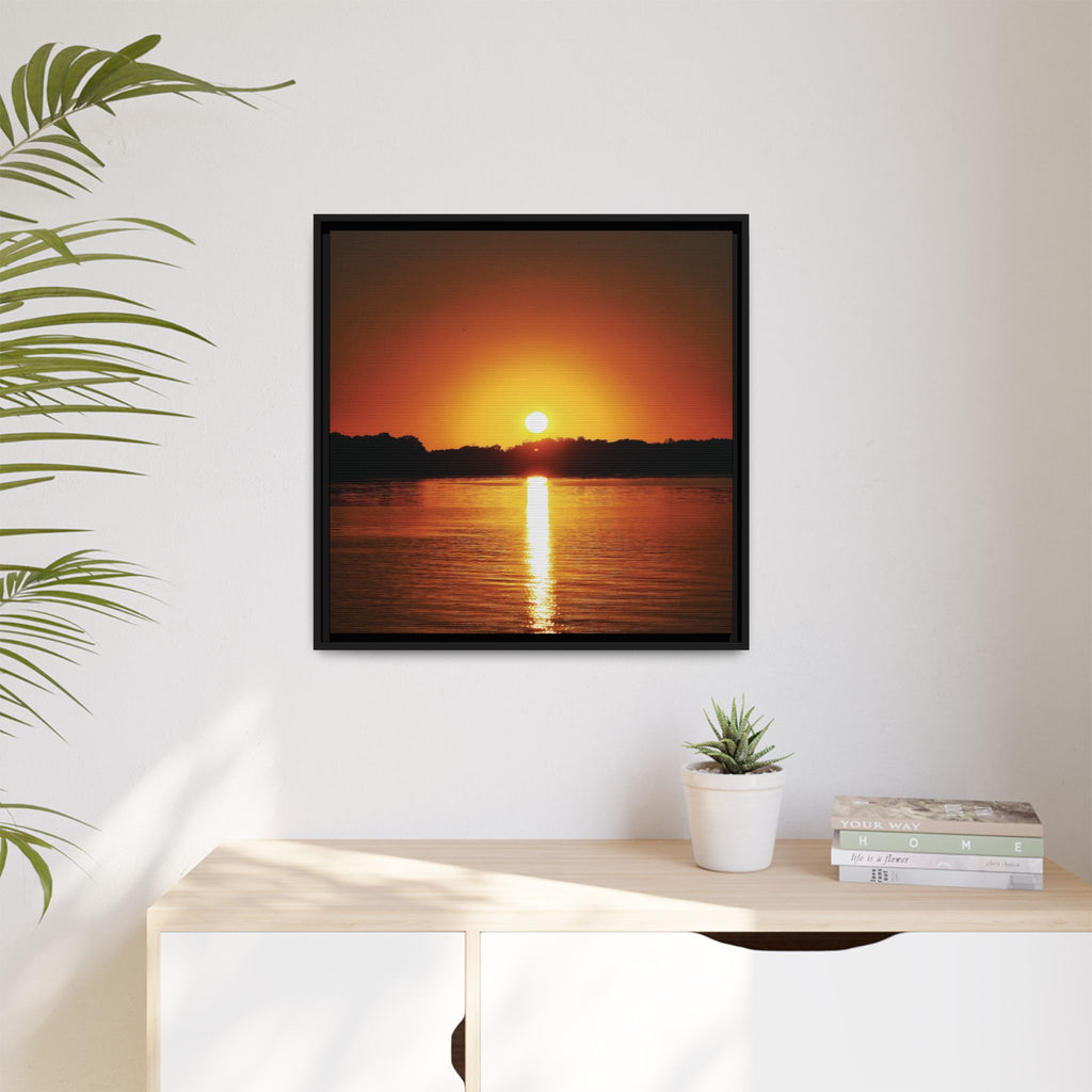 Golden Hour Sunset Canvas Art Print