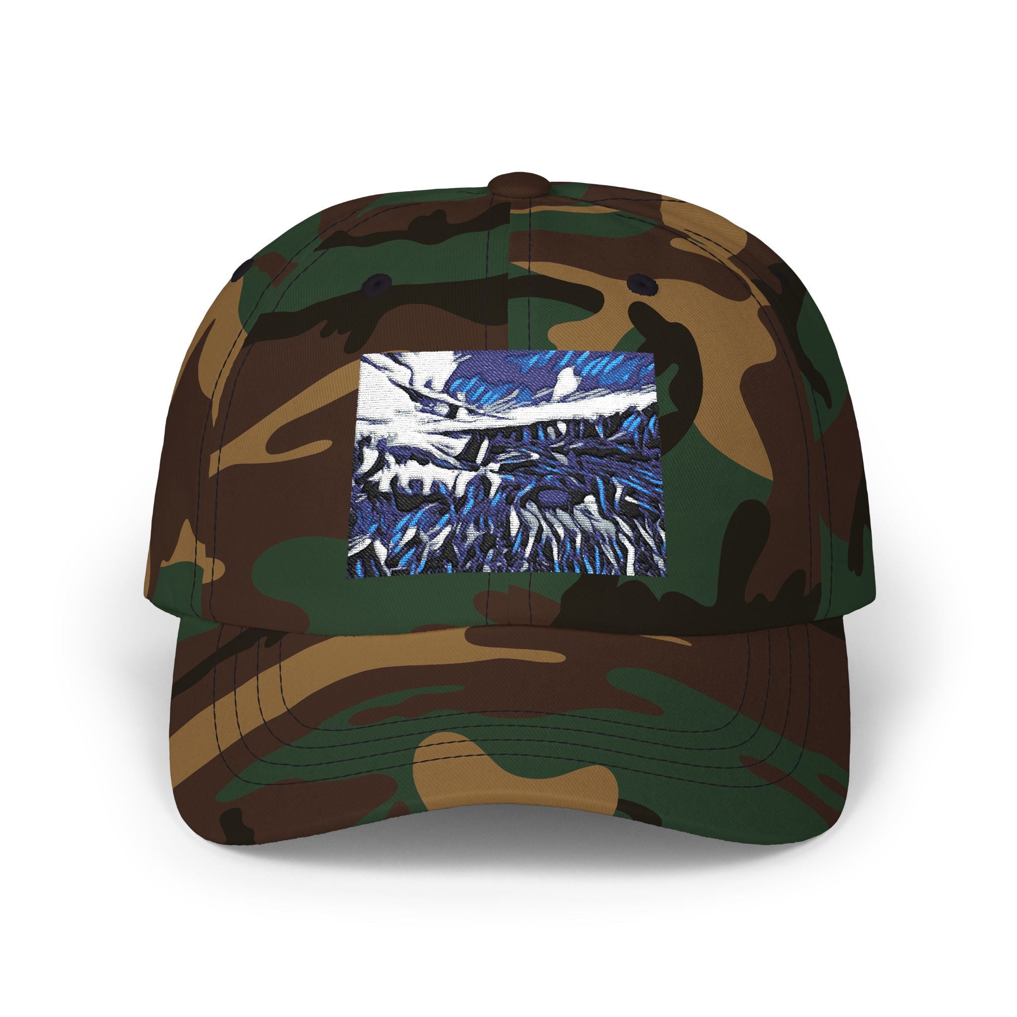 Abstract Gooseberry River Meander Bend Classic Dad Cap