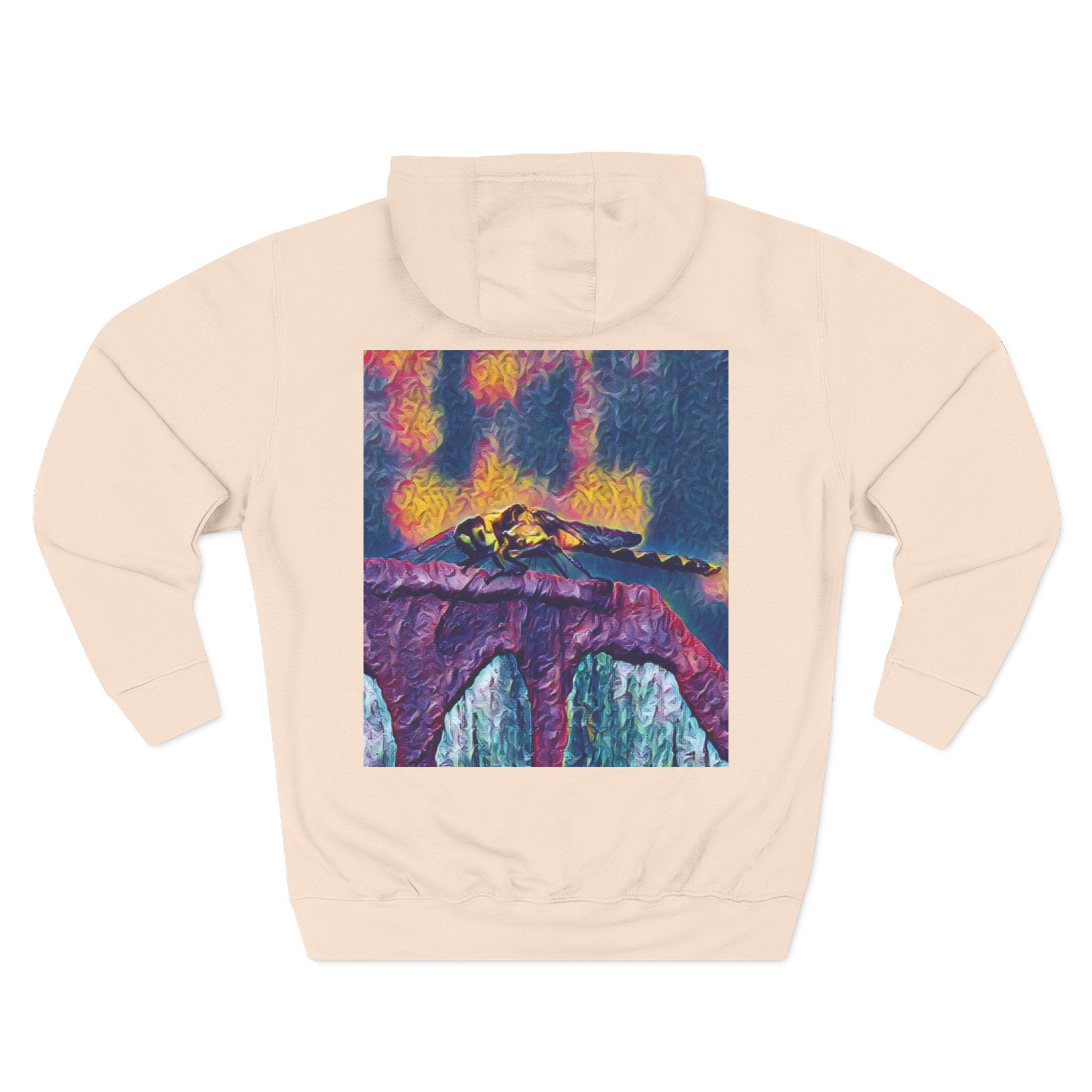 Sentinel of the Crimson Arch Three-Panel Fleece Hoodie