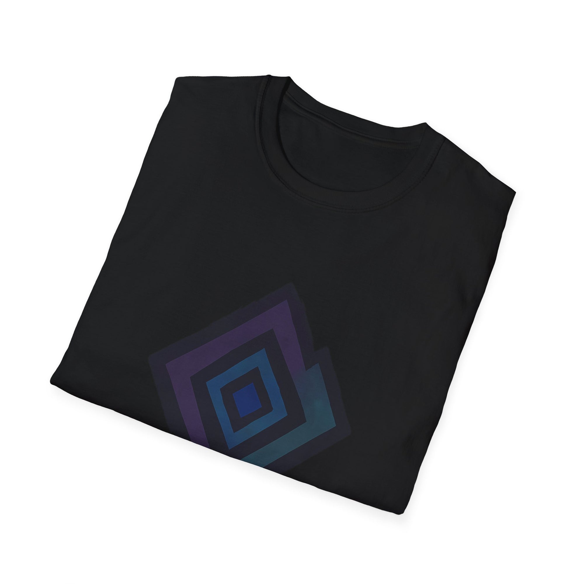 Geometric Art Unisex Softstyle T-Shirt, Comfortable Tee, Casual Wear, Gift for Artsy Friends, Weekend Outfit, Everyday Fashion
