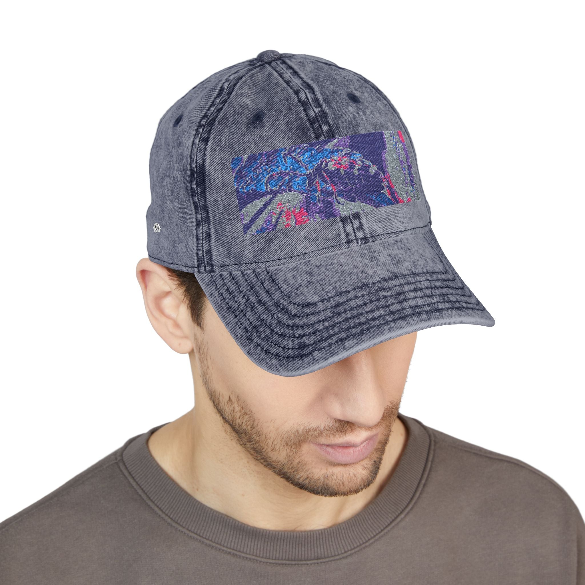 Neon Hunter Vintage Embroidered Cap