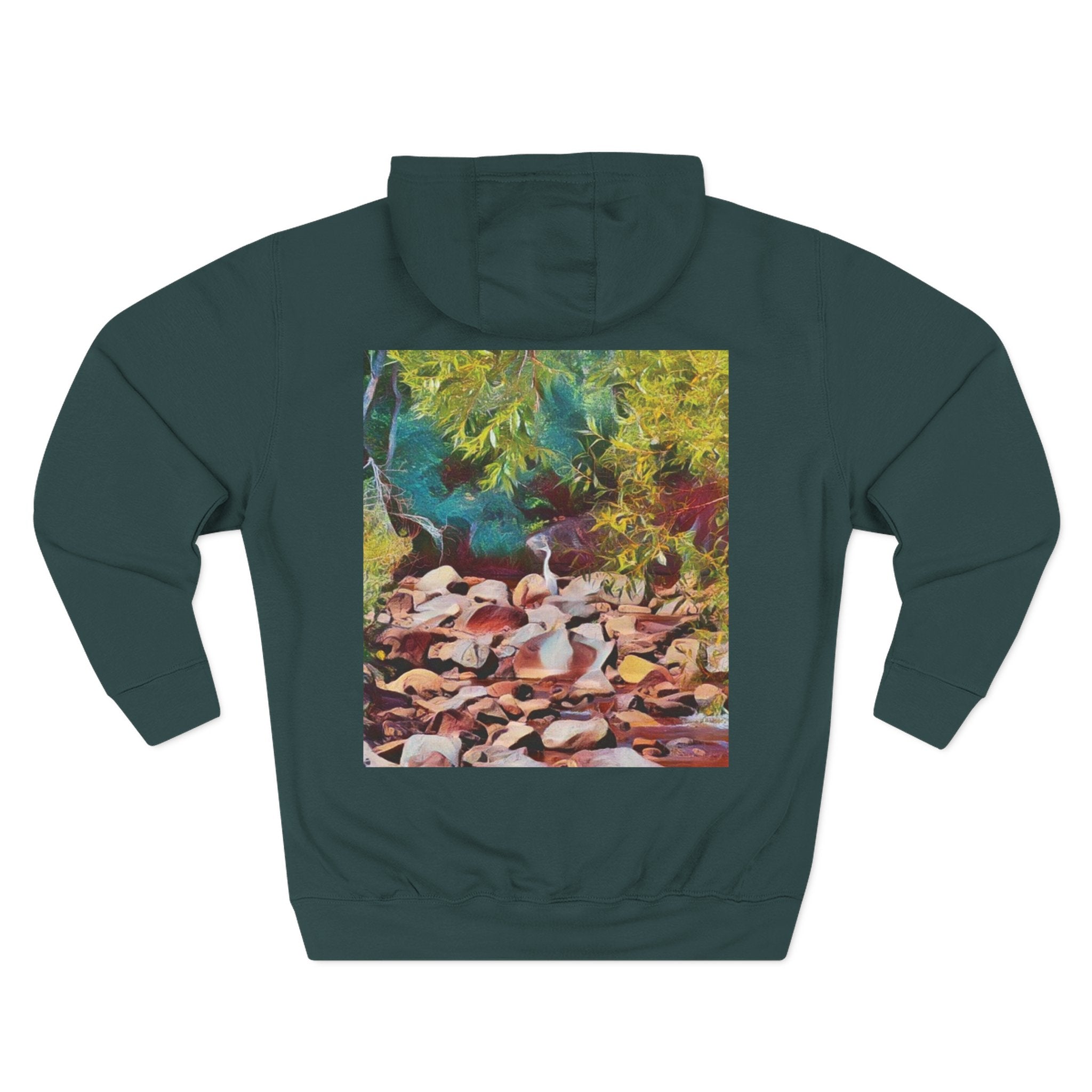 Where Stillness Hunts Three-Panel Fleece Hoodie