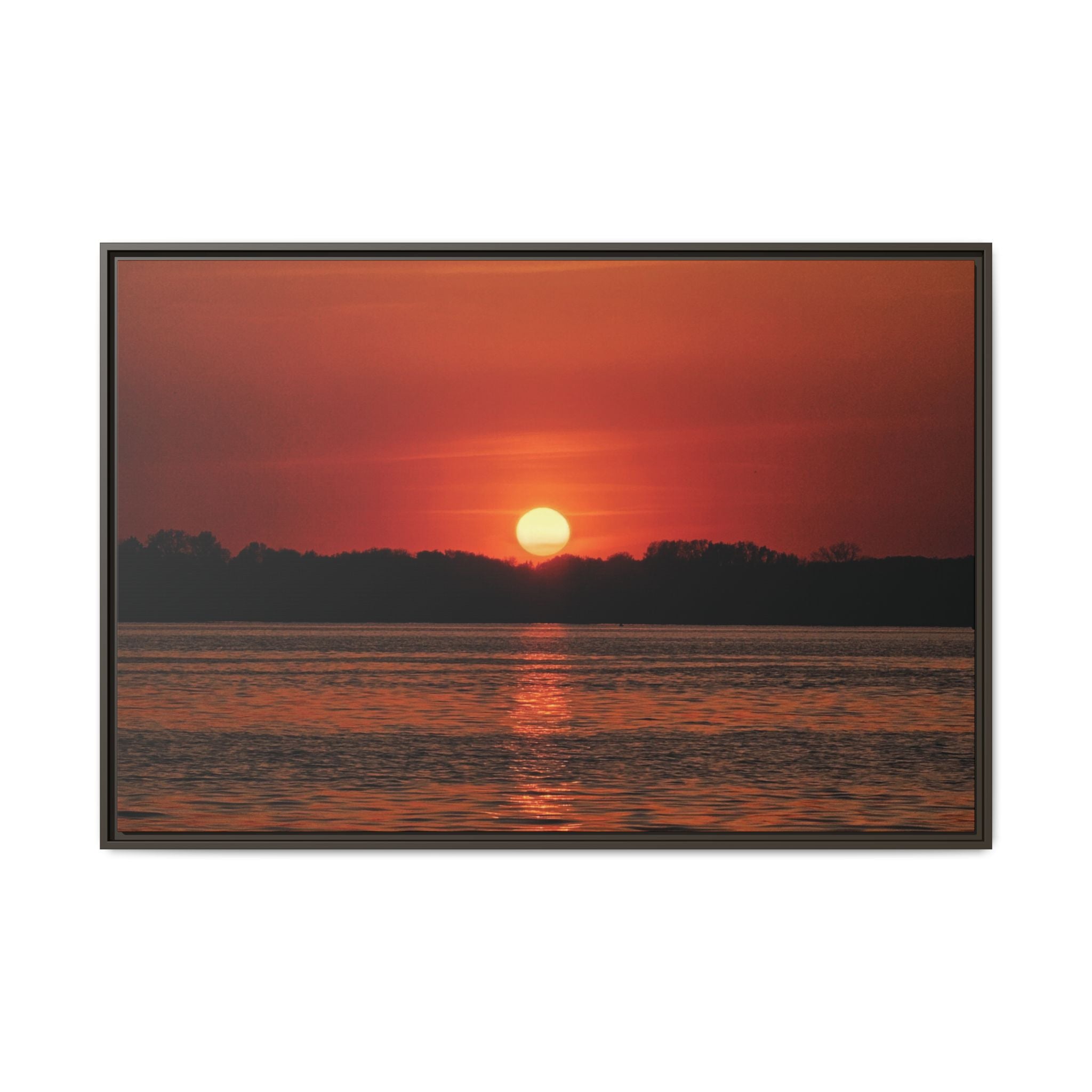 Framed Sunset Canvas Art