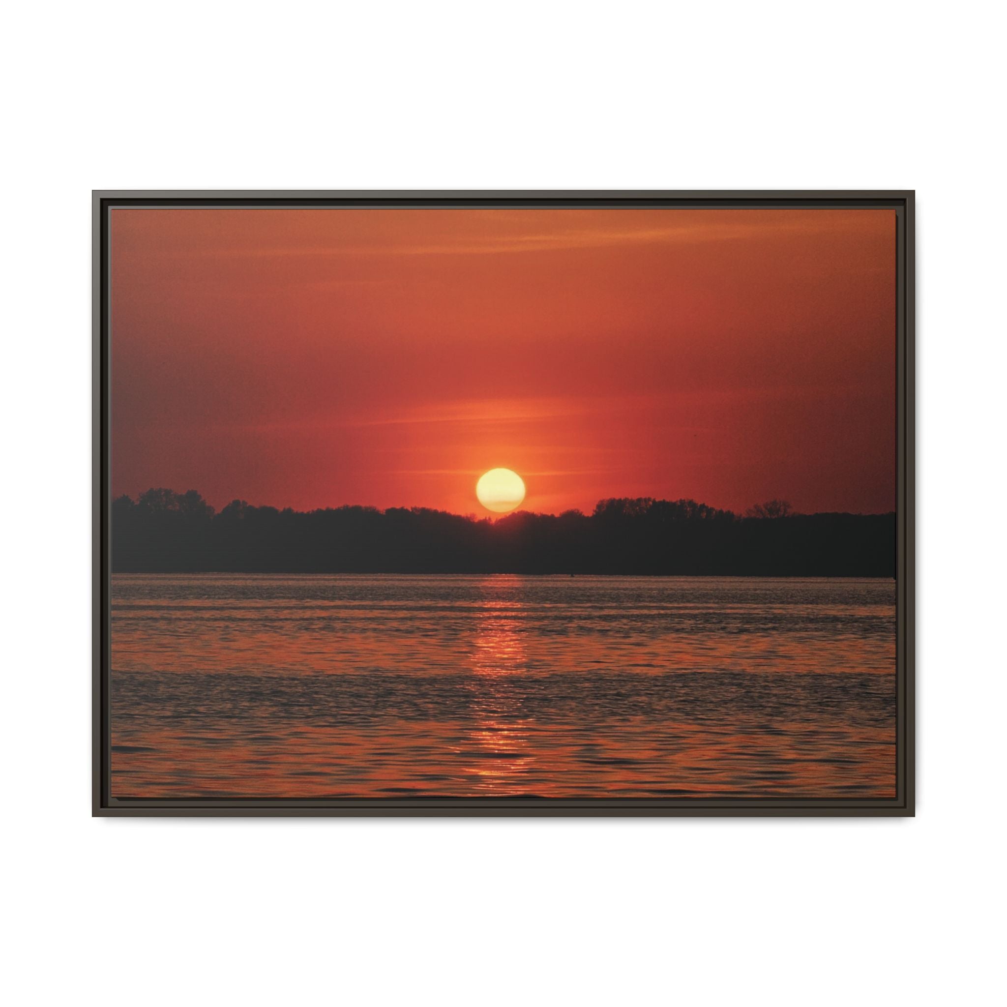 Framed Sunset Canvas Art