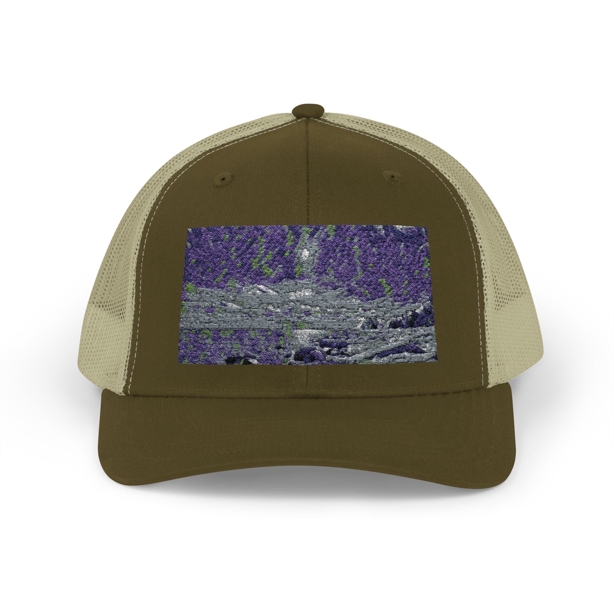 Shimmering Shore of Lake Superior Abstract Snapback Trucker Cap