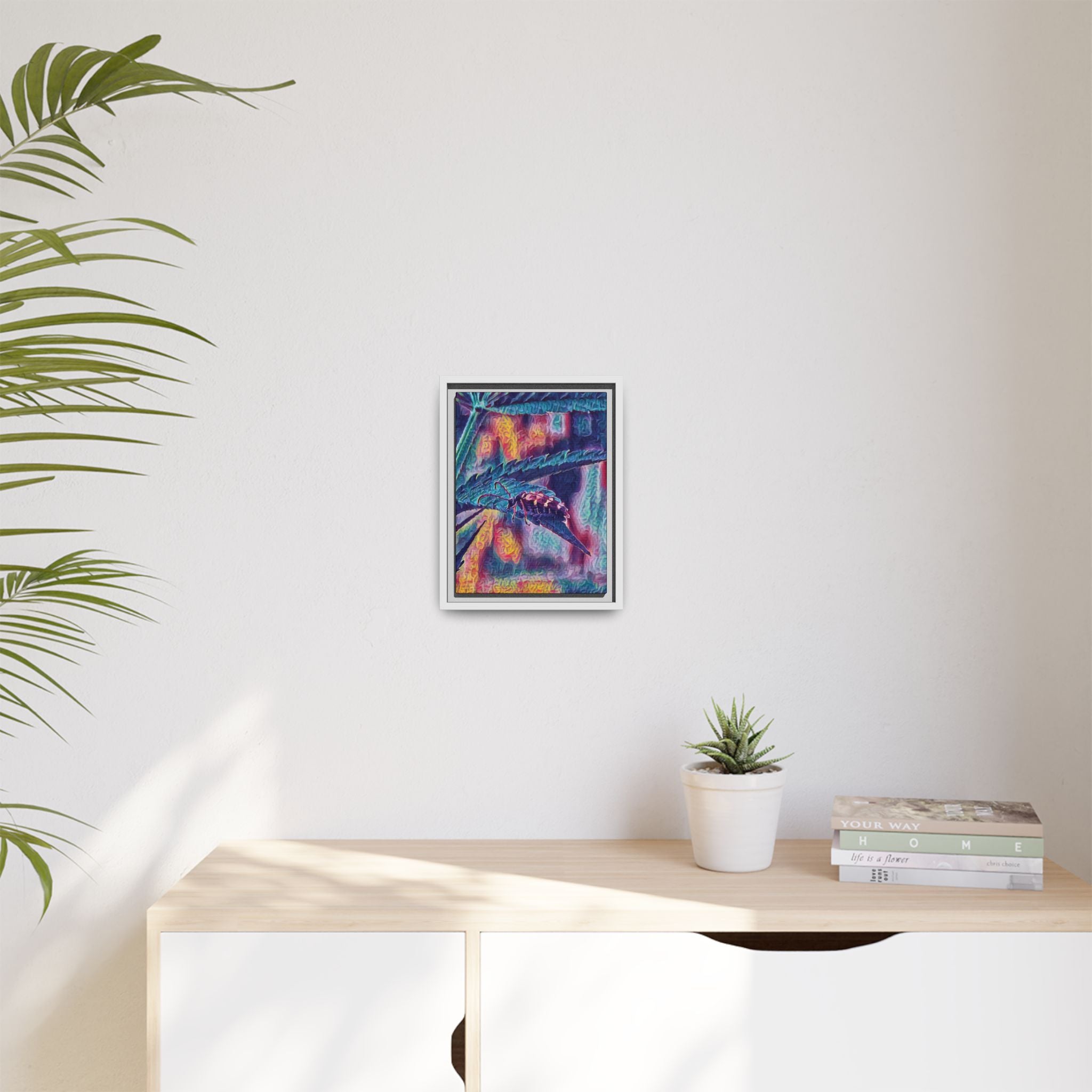 Neon Hunter Art Canvas Print