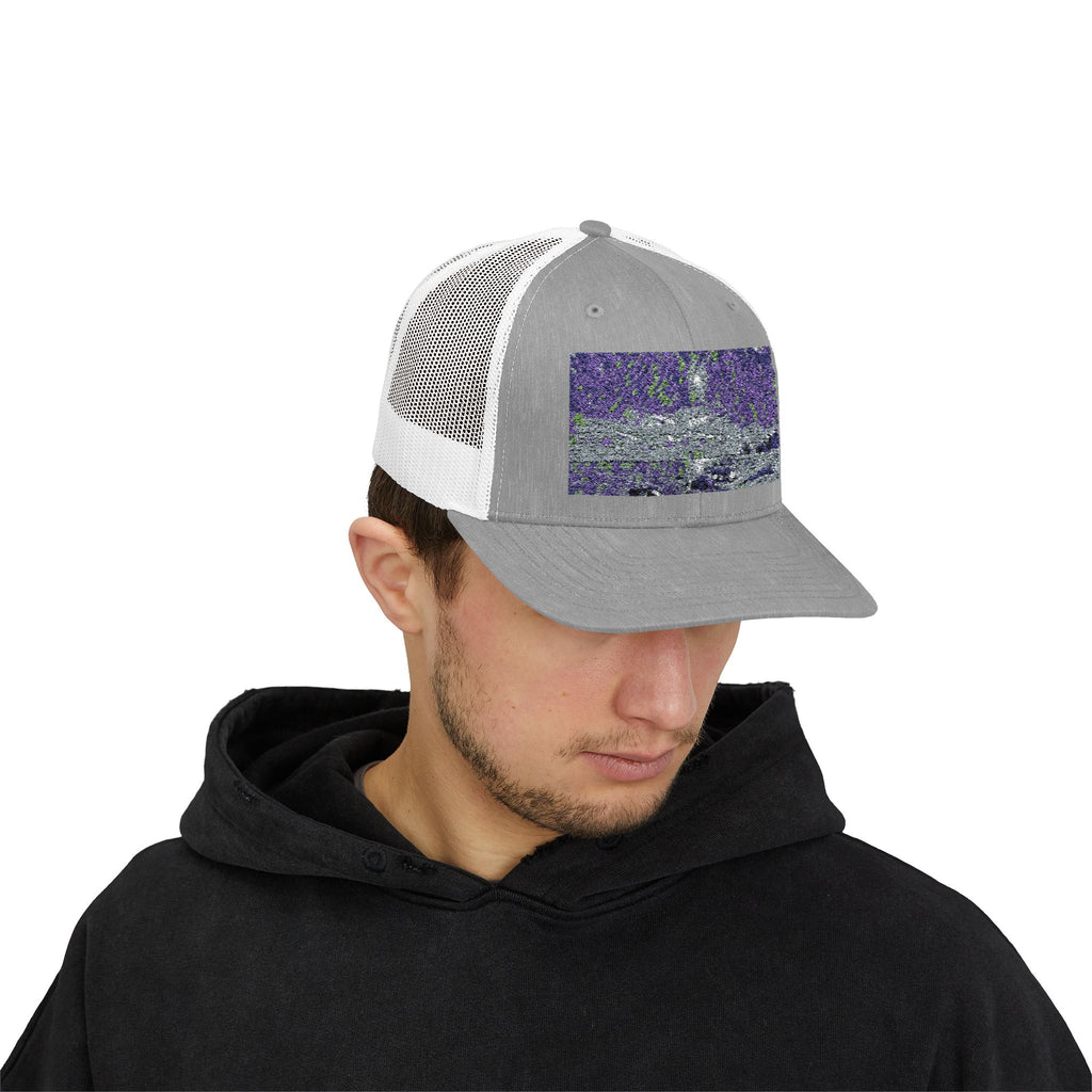Shimmering Shore of Lake Superior Abstract Snapback Trucker Cap