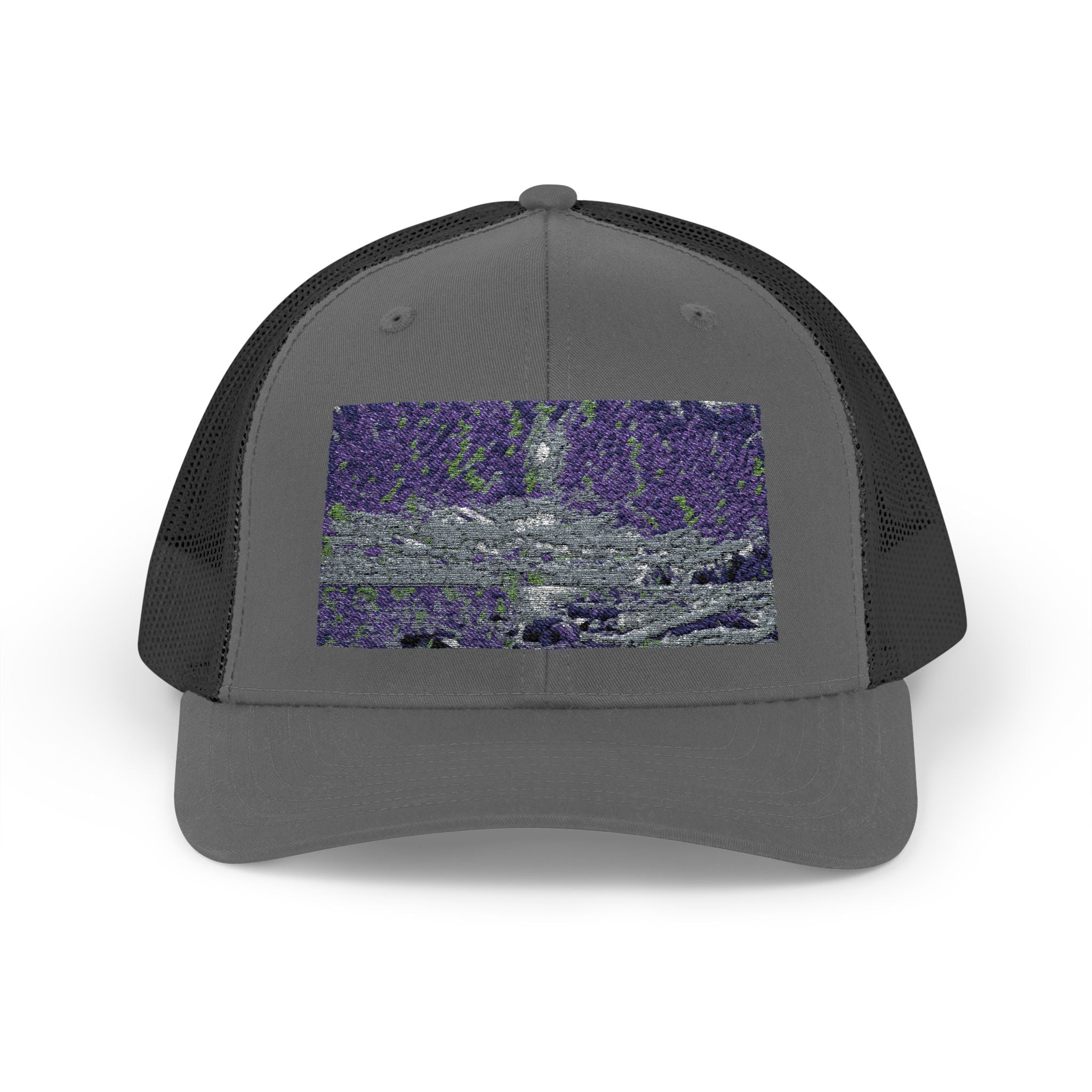 Shimmering Shore of Lake Superior Abstract Snapback Trucker Cap