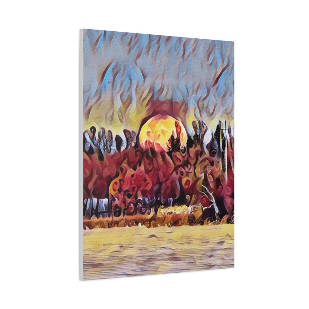 Emberfall Matte Canvas Wall Art