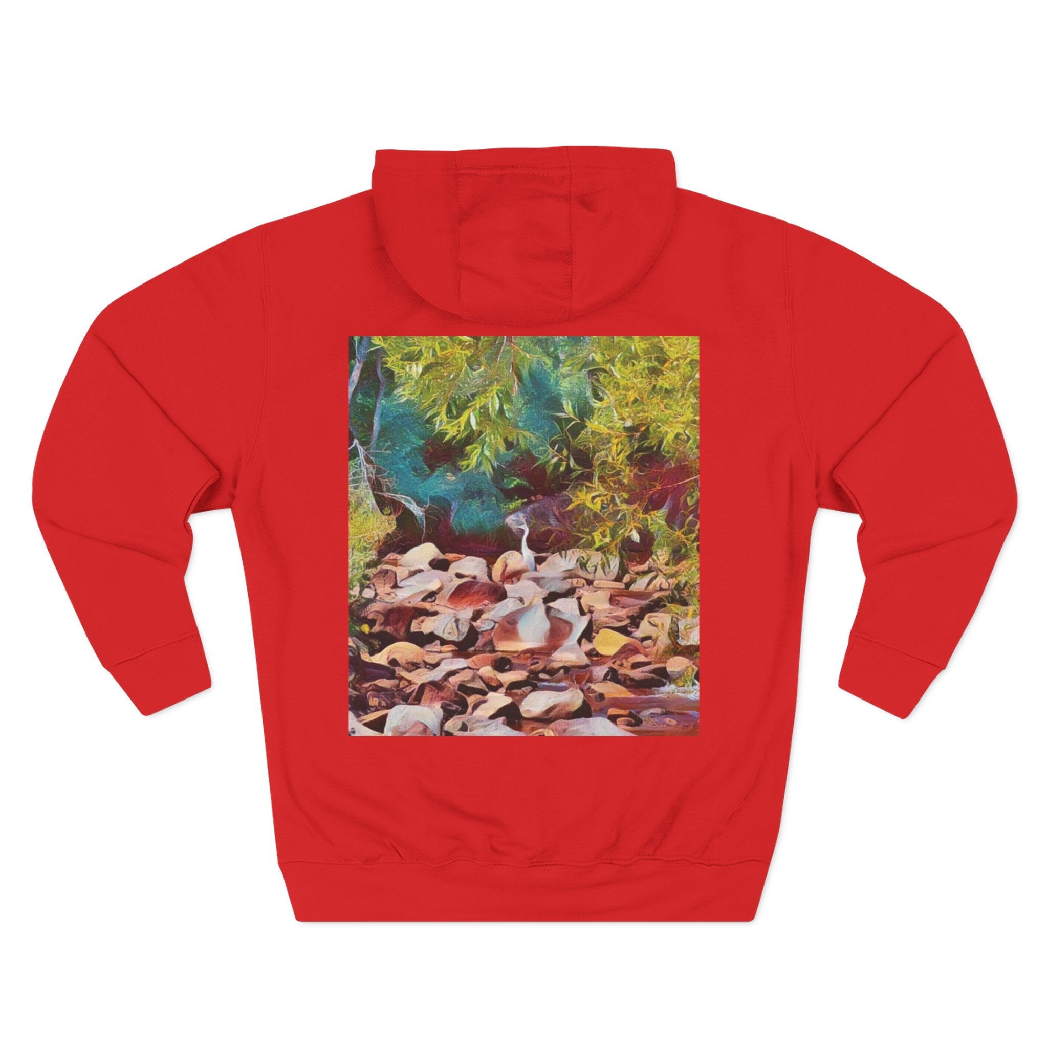 Where Stillness Hunts Three-Panel Fleece Hoodie