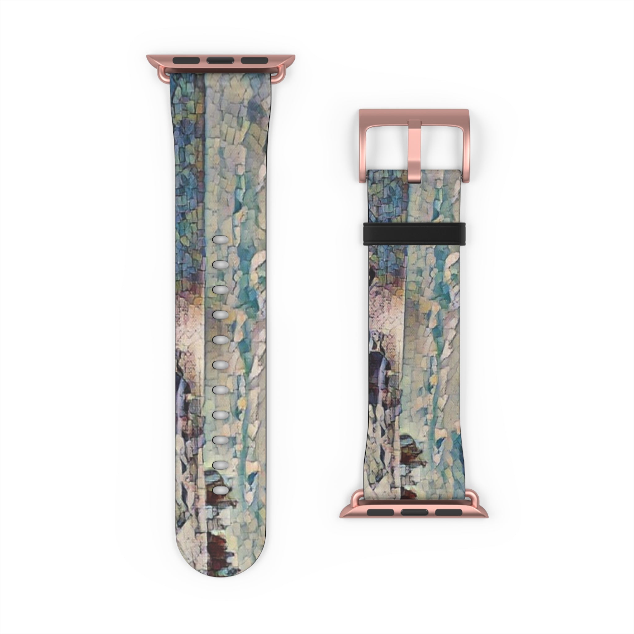Shimmering Shore of Lake Superior Watch Band