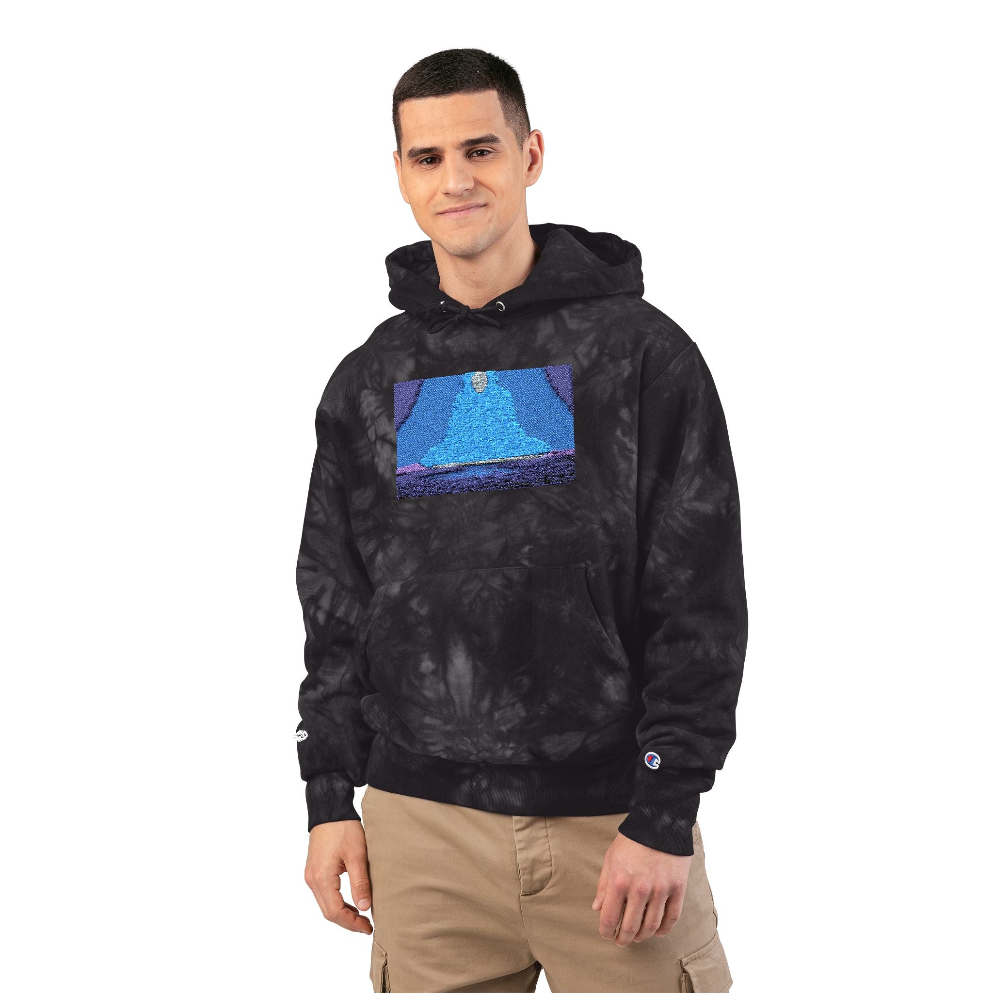 Celestial Reflection Tie-Dye Hoodie