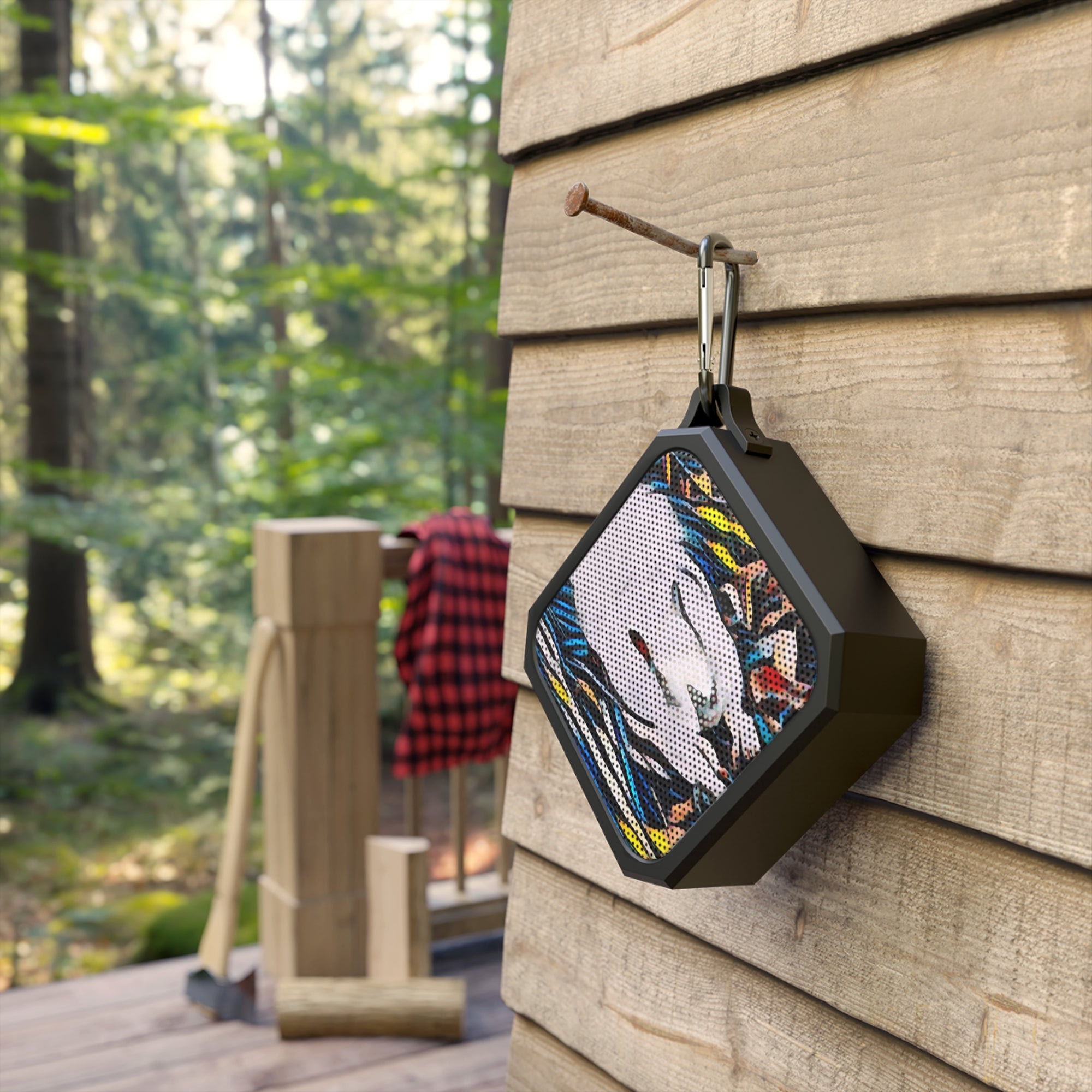 Bluetooth Outdoor Speaker, Portable Speaker for Camping, Beach, Hiking, Wireless Music Player, Gift for Nature Lovers