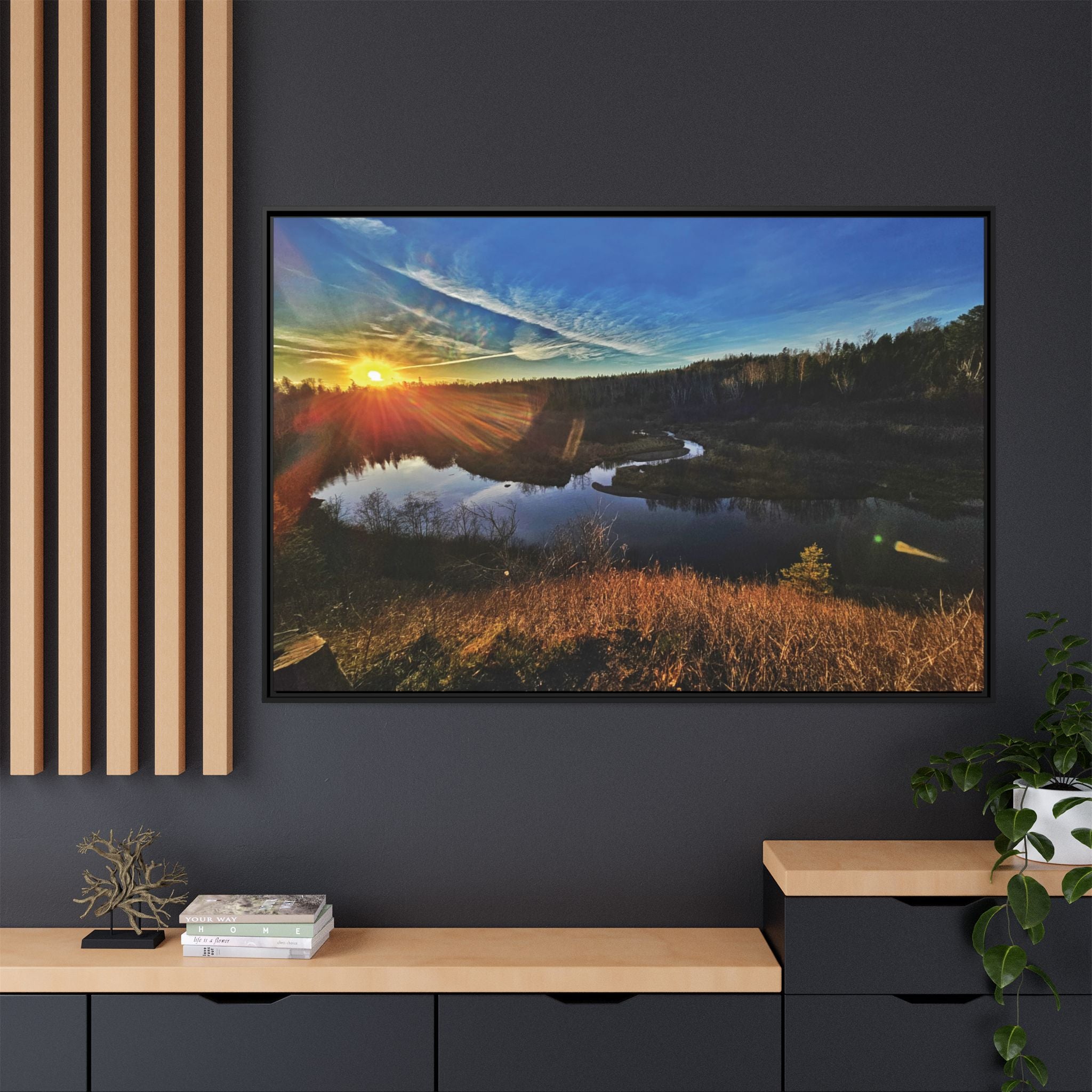 Flarepath of the Forgotten Framed Canvas Print