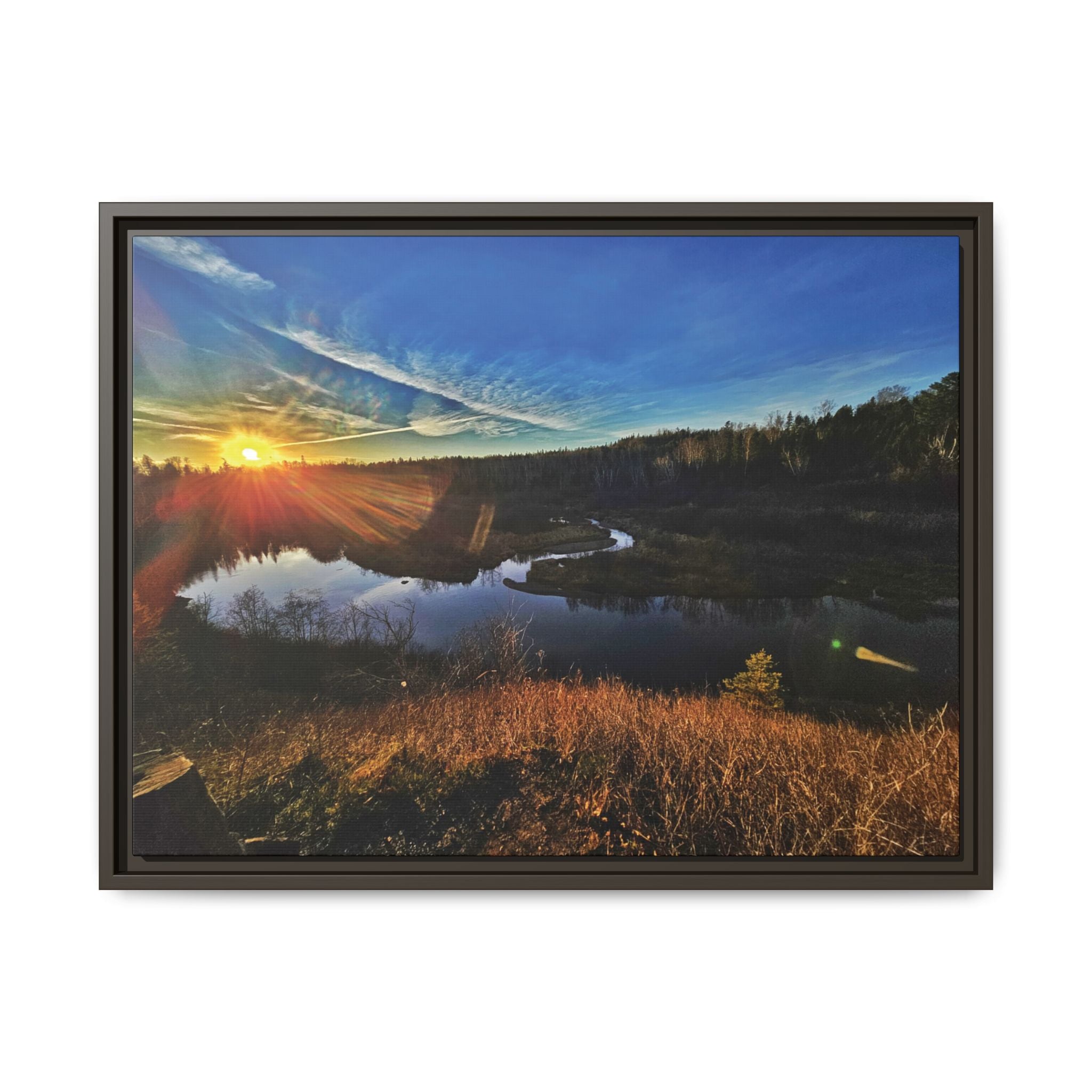 Flarepath of the Forgotten Framed Canvas Print
