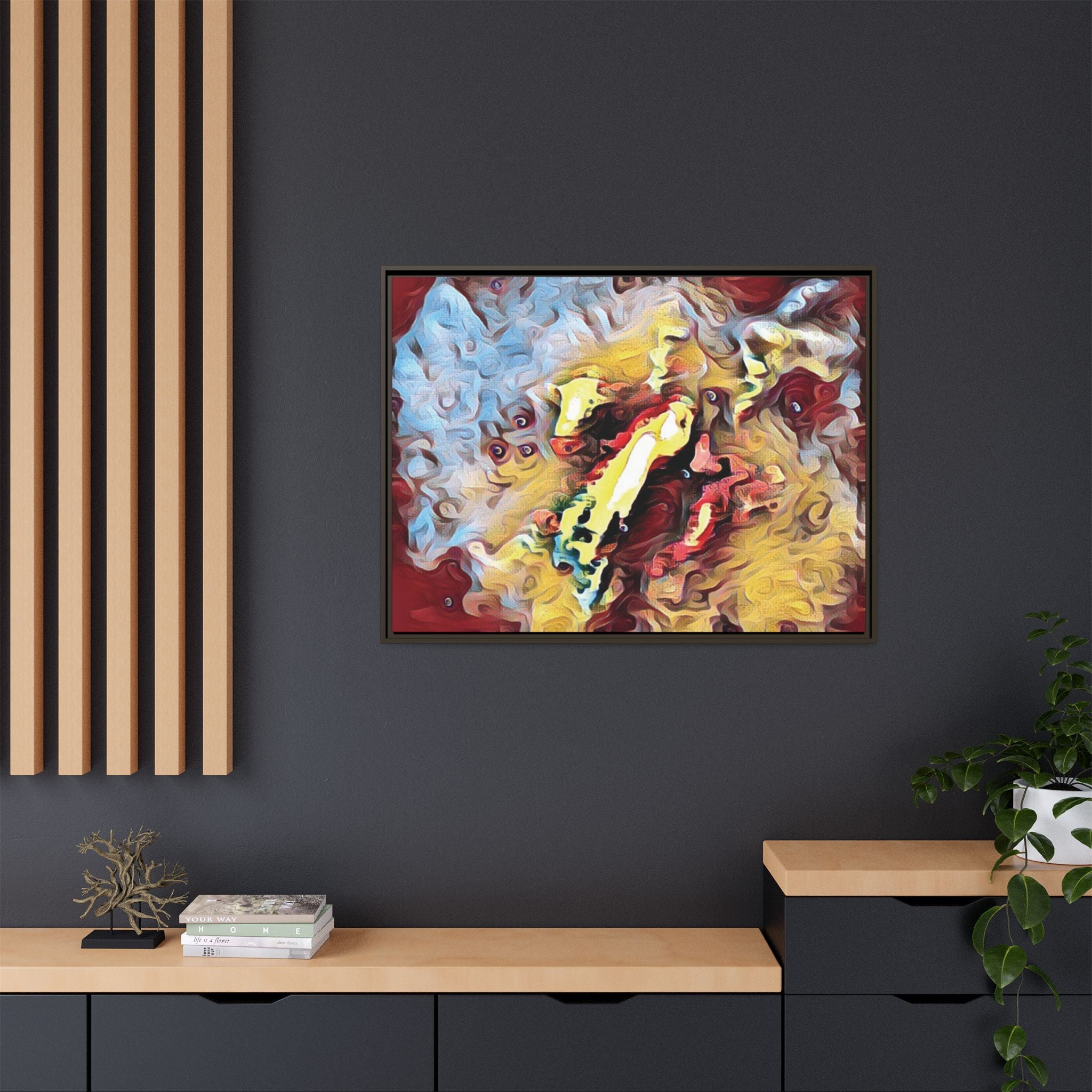 Framed Abstract Canvas Art
