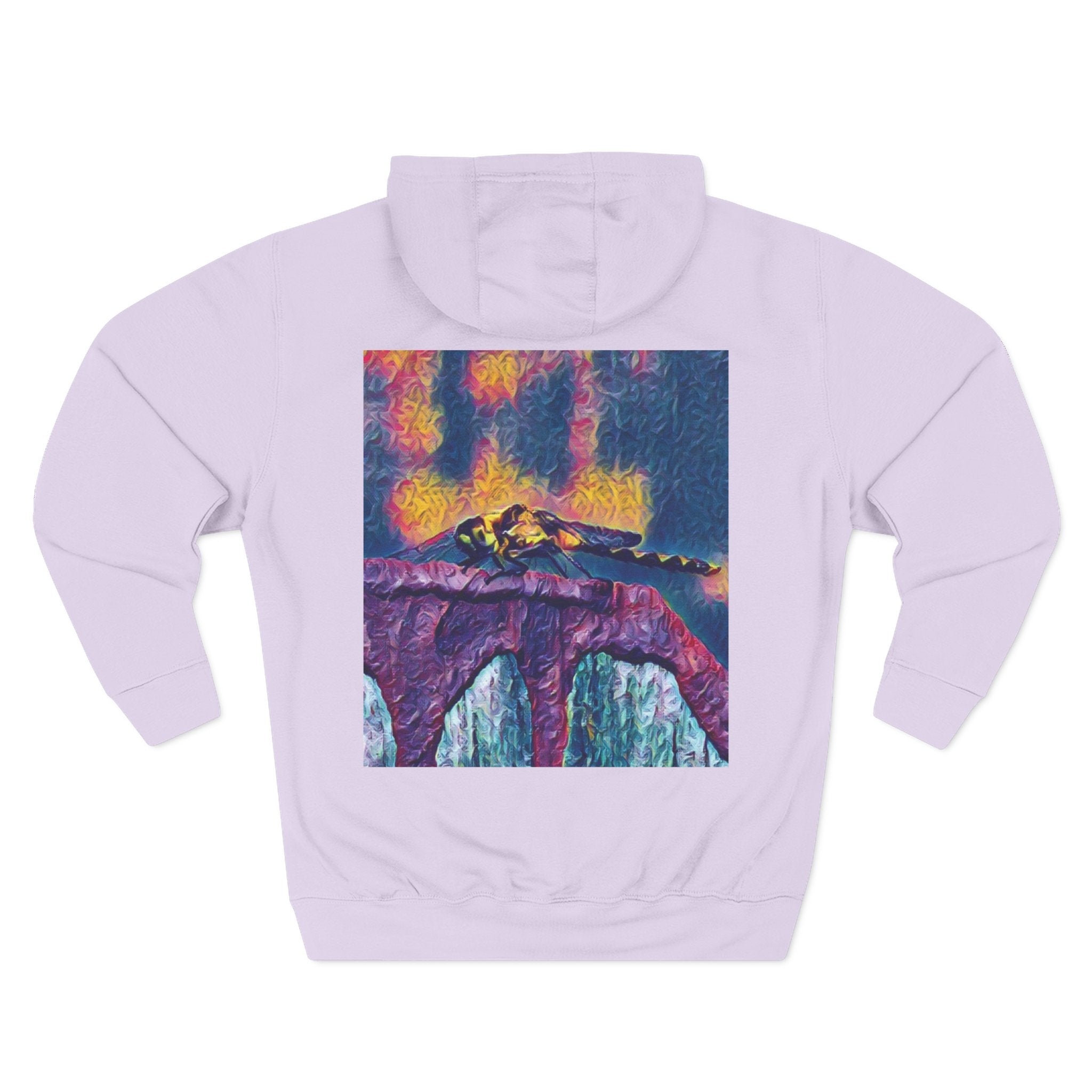 Sentinel of the Crimson Arch Three-Panel Fleece Hoodie