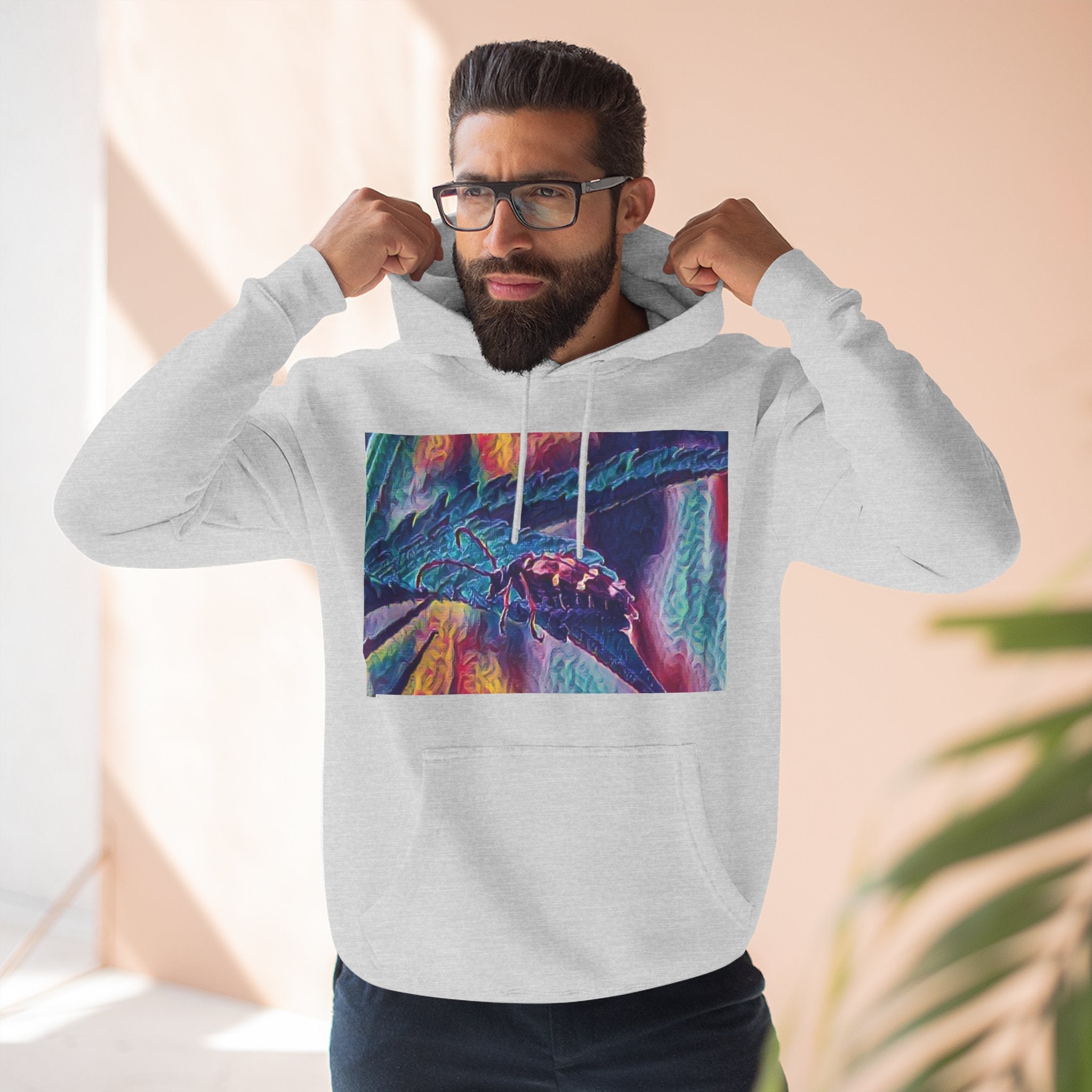 Neon Hunter Art Hoodie