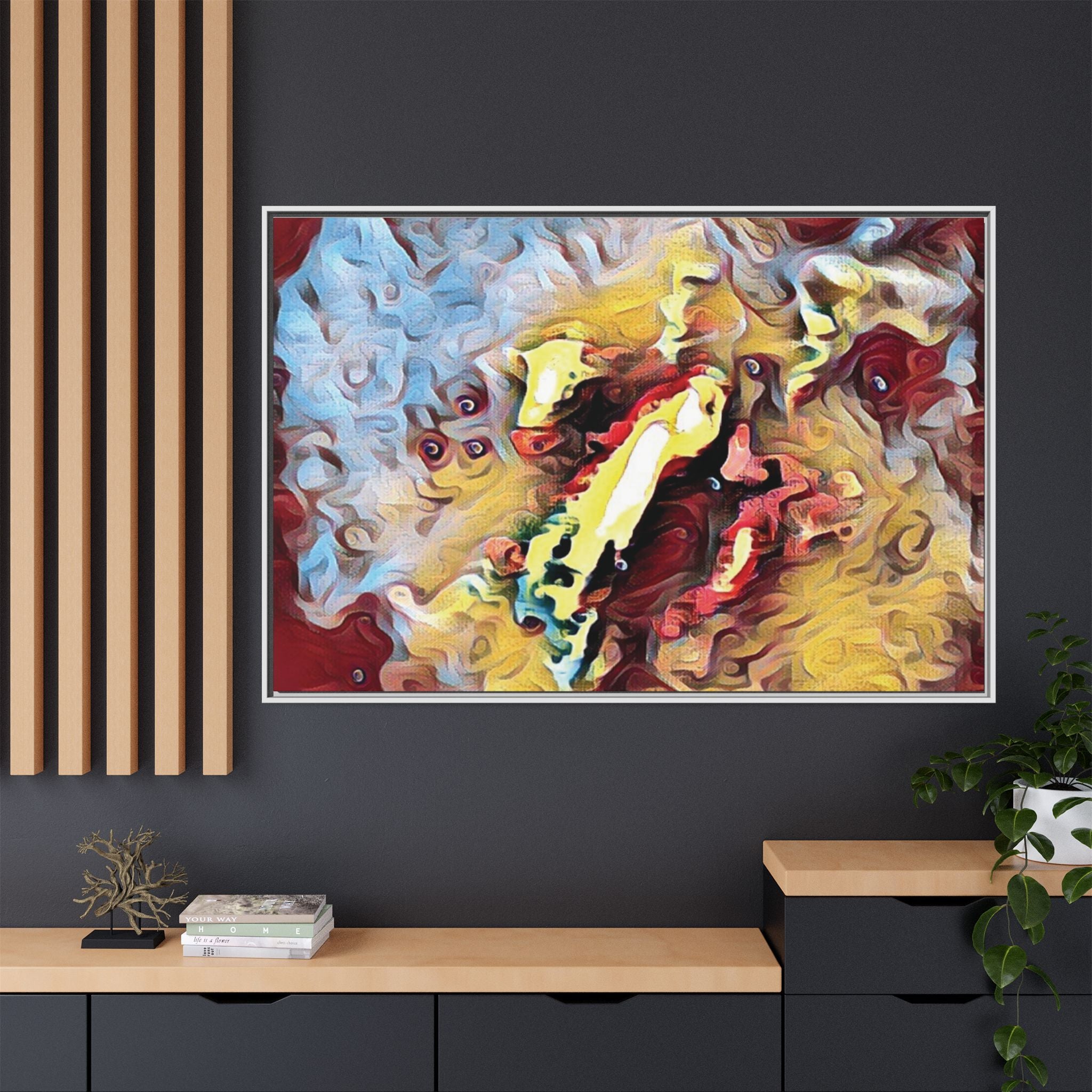 Framed Abstract Canvas Art