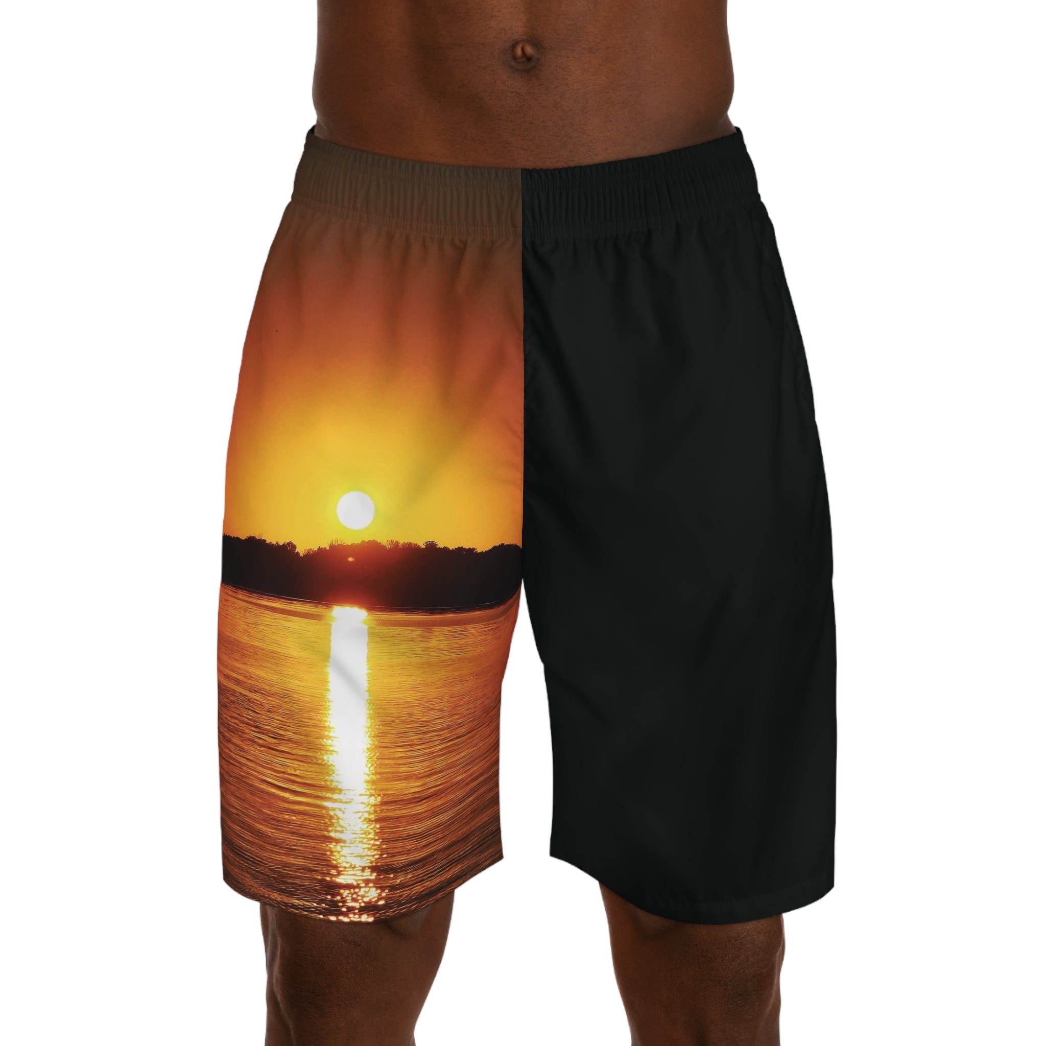 Golden Hour Sunset Men's Sunset Jogger Shorts