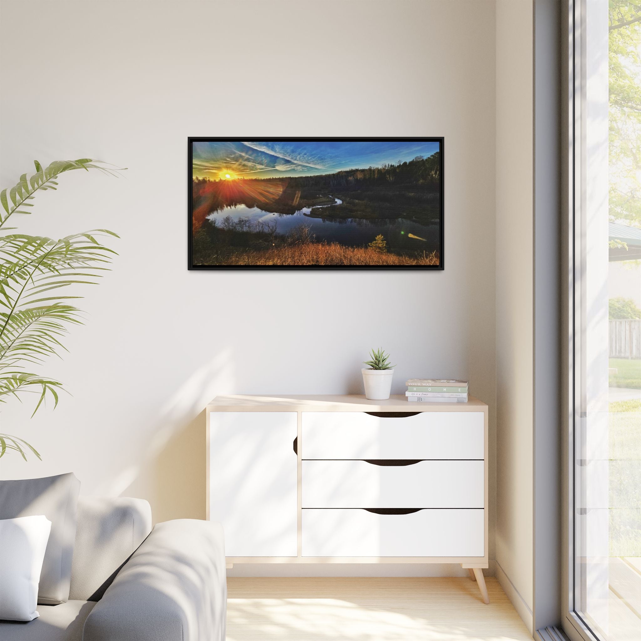 Flarepath of the Forgotten Framed Canvas Print