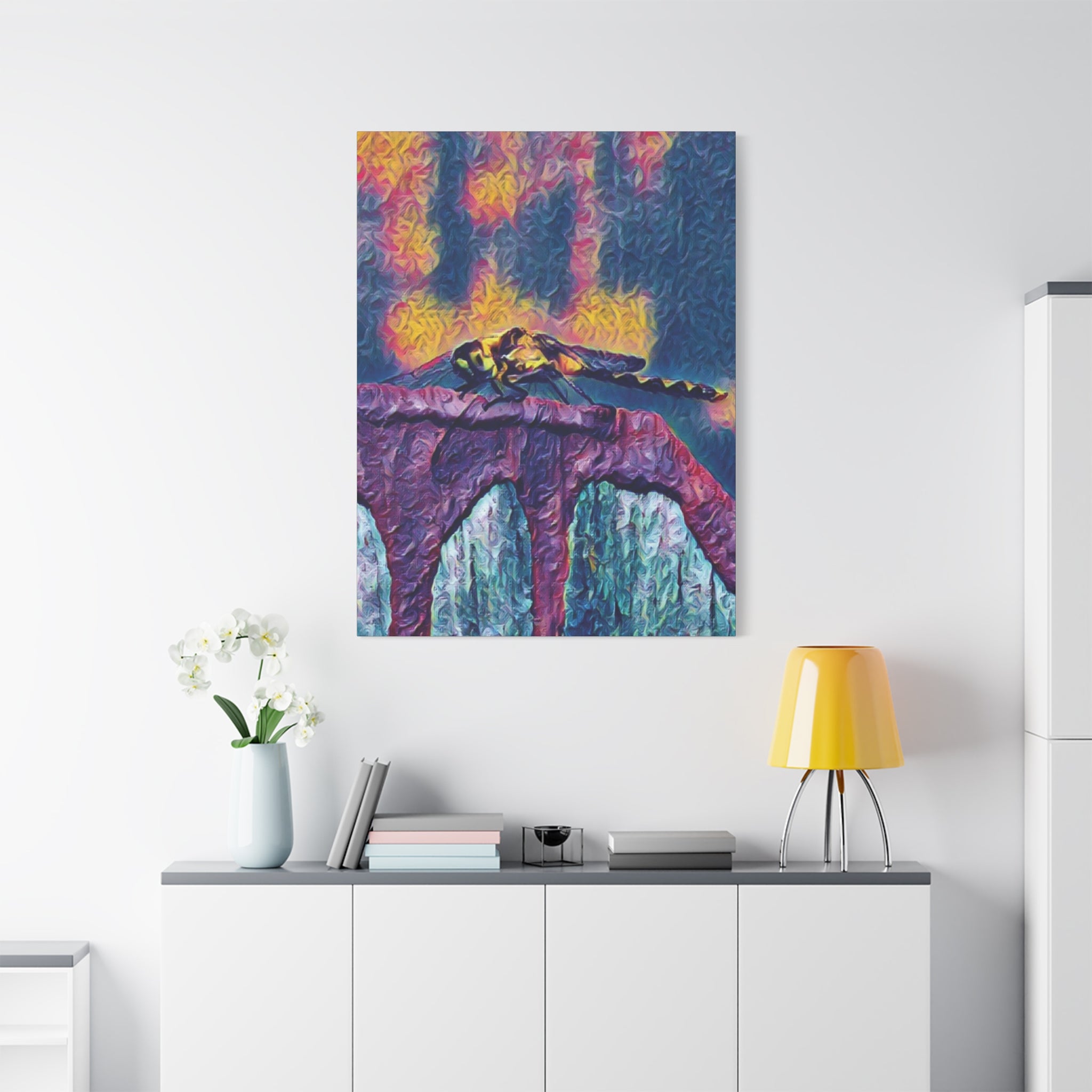Sentinel of the Crimson Arch Canvas Art