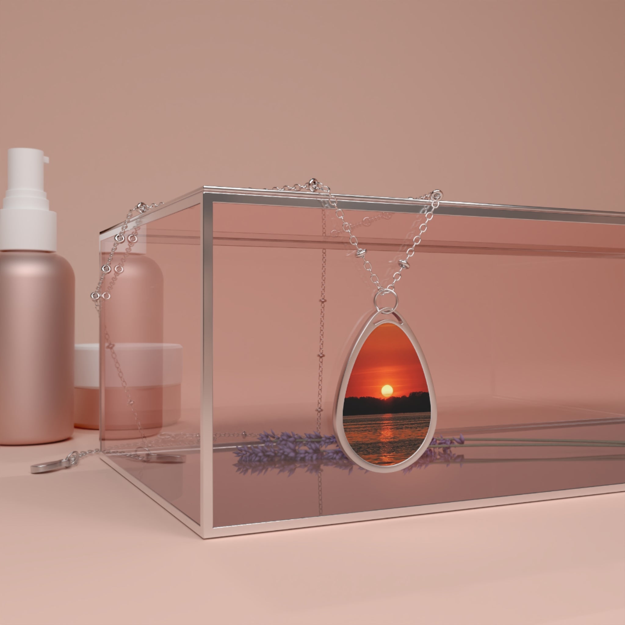 Sunset Oval Necklace