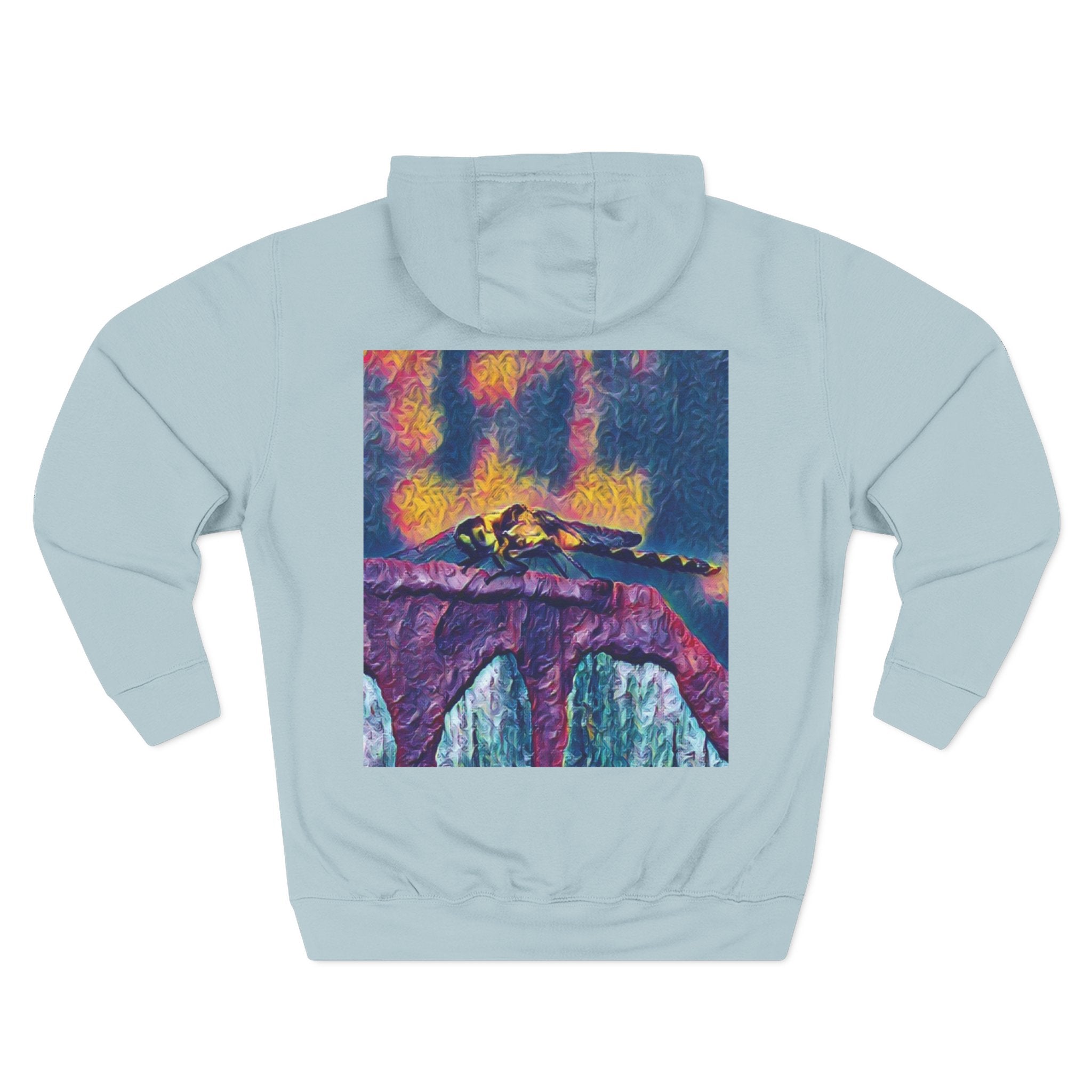 Sentinel of the Crimson Arch Three-Panel Fleece Hoodie
