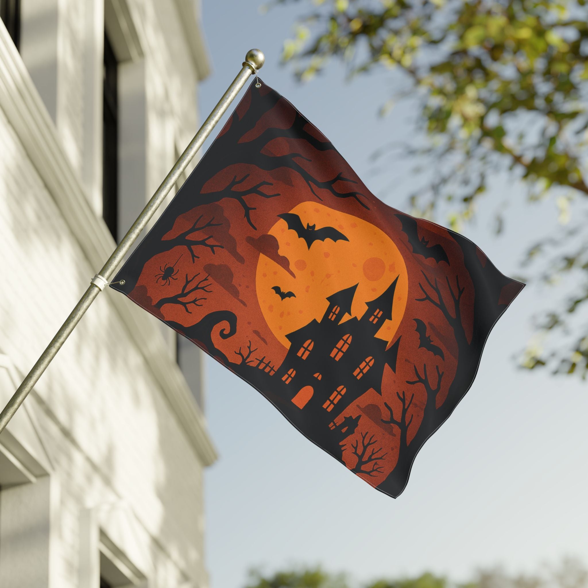 Halloween Flag, Spooky Double Sided Decor