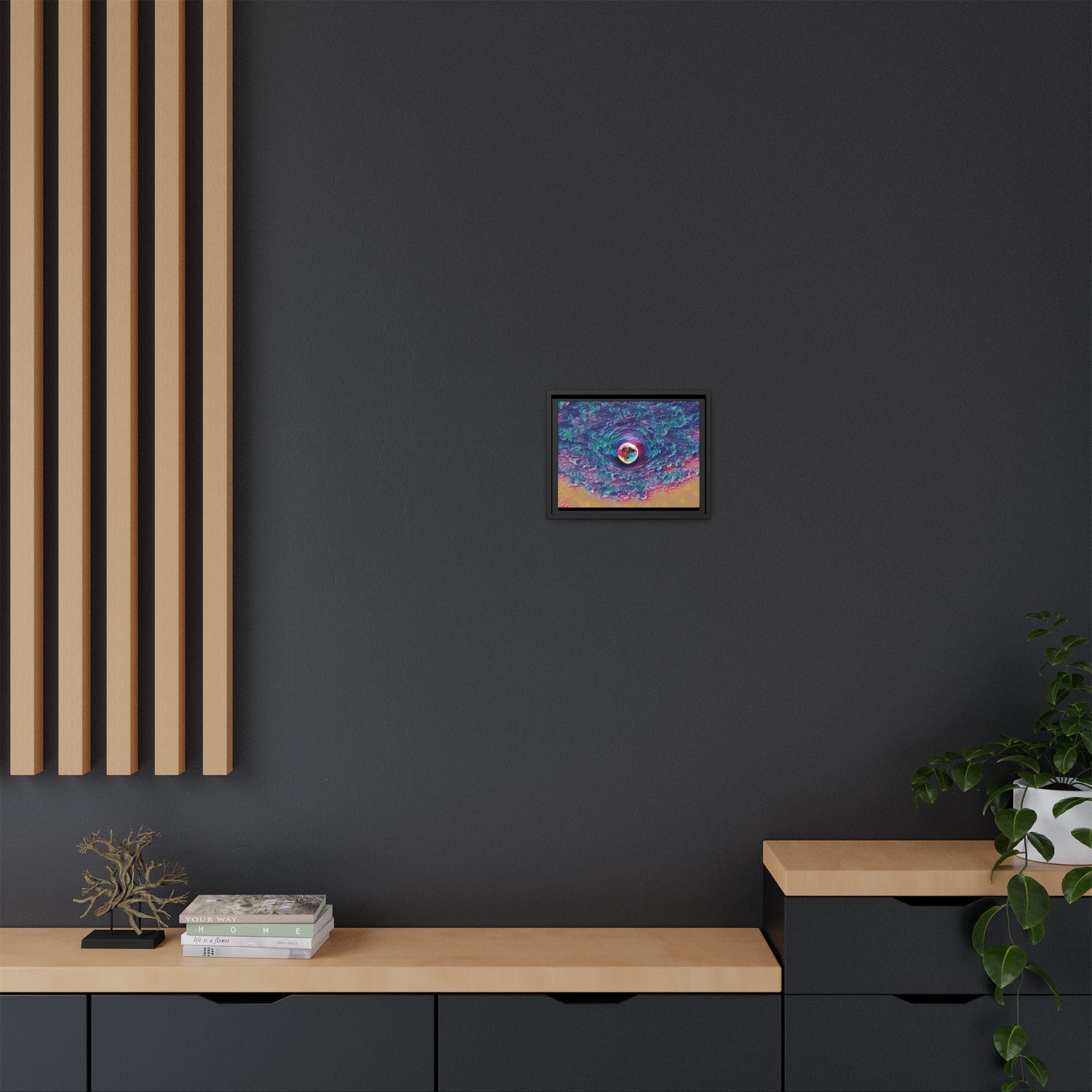 Full Sturgeon Moon Framed Canvas Art Print