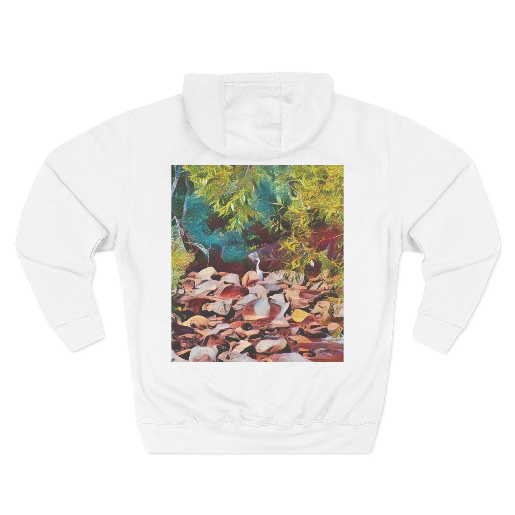 Where Stillness Hunts Three-Panel Fleece Hoodie