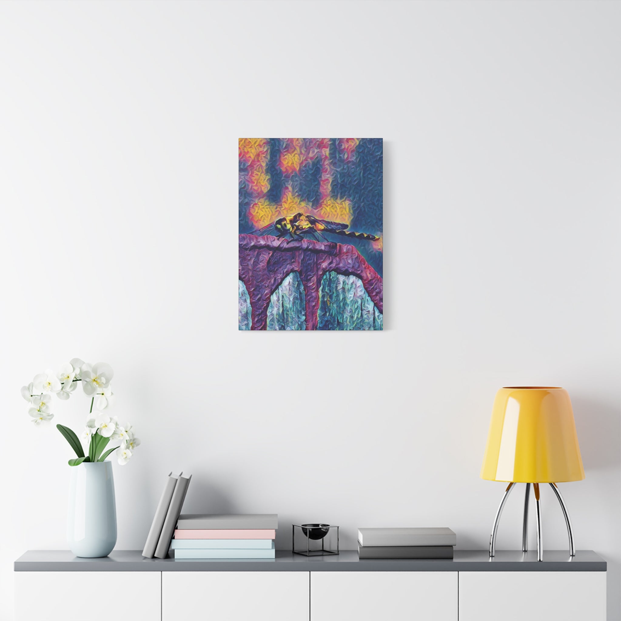 Sentinel of the Crimson Arch Canvas Art