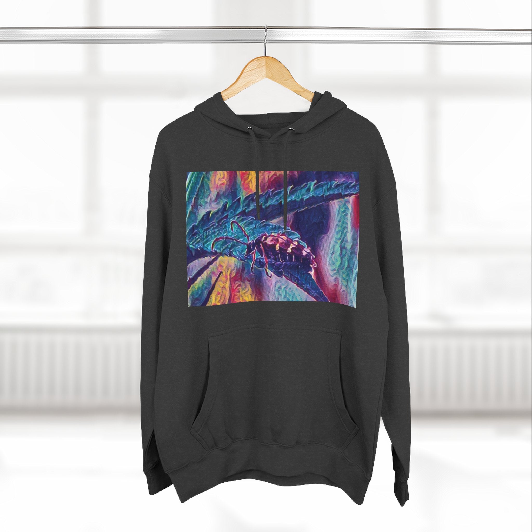 Neon Hunter Art Hoodie