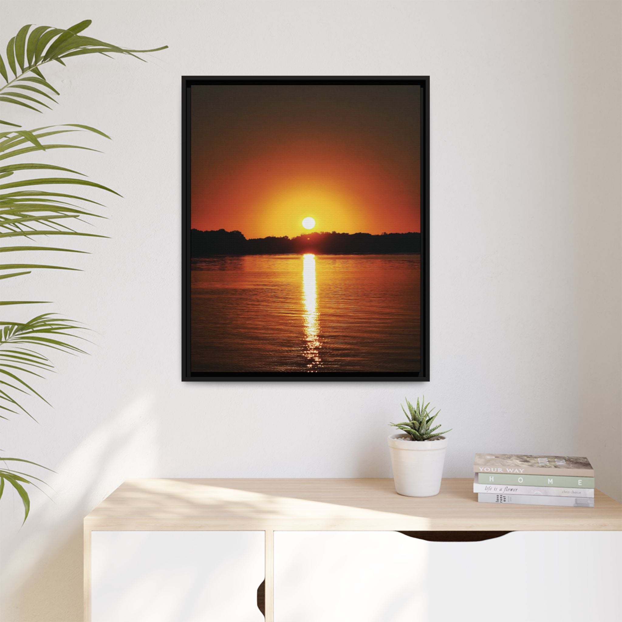 Golden Hour Sunset Canvas Art Print