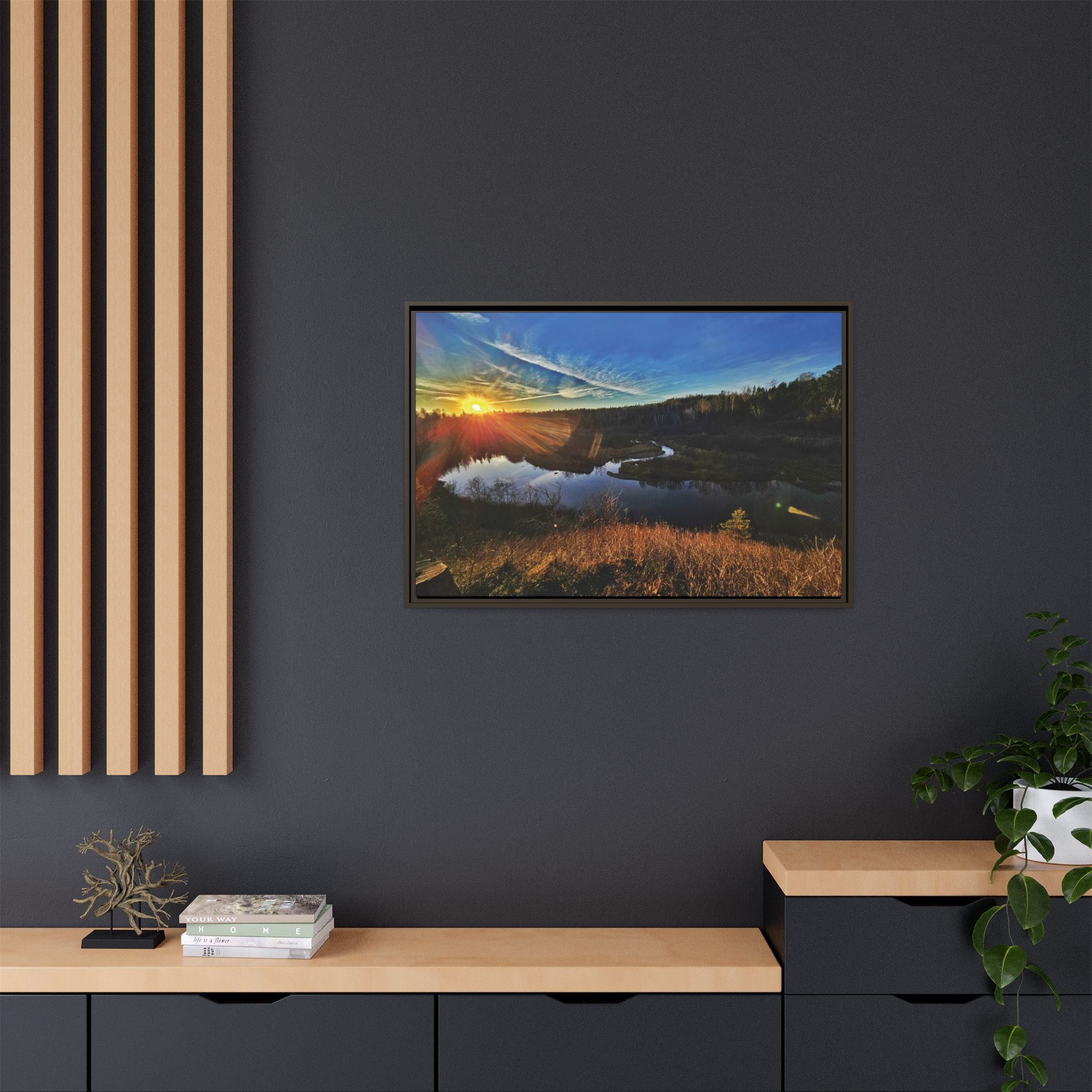 Flarepath of the Forgotten Framed Canvas Print