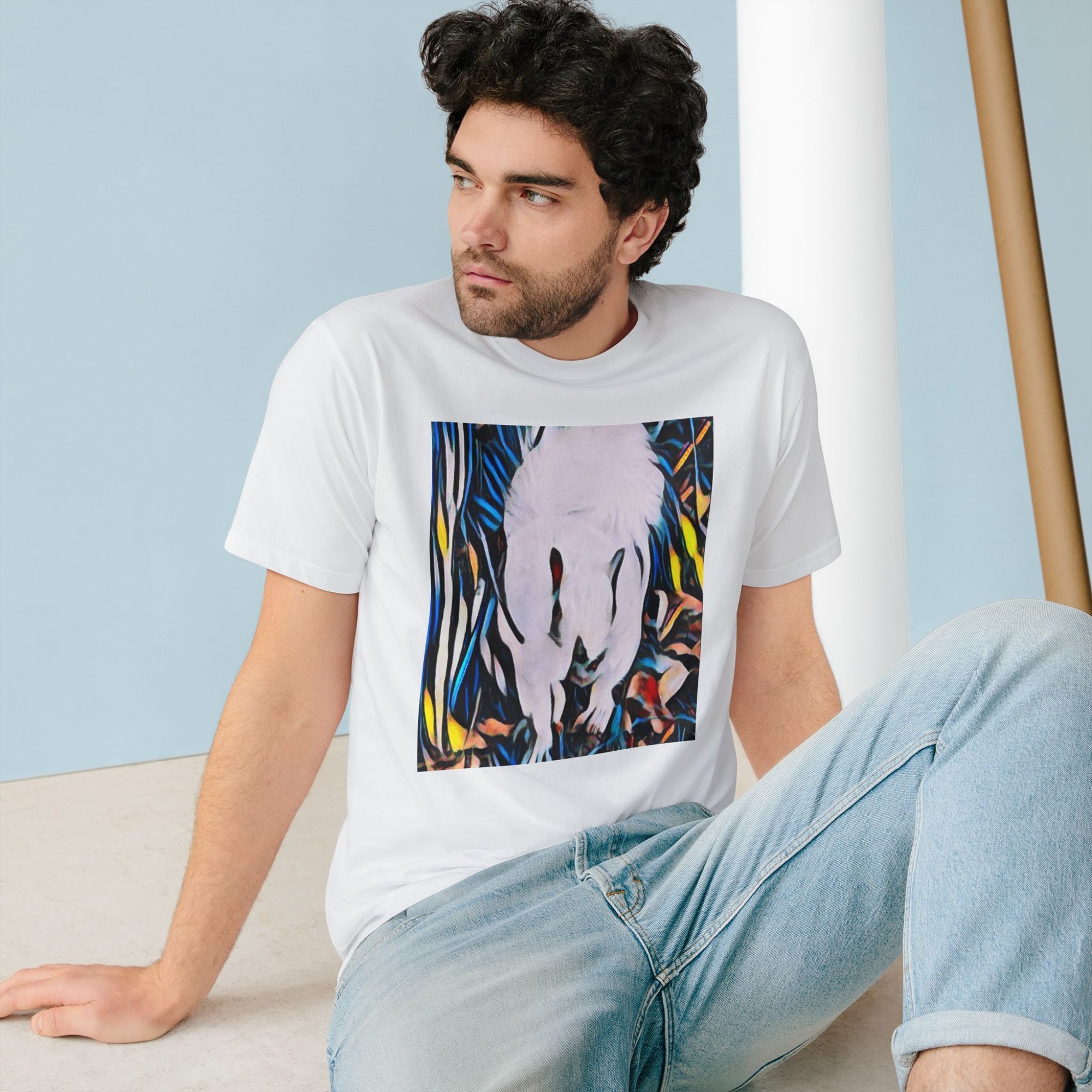 Organic Artistic T-Shirt, Eco-Friendly Tee, Nature-Inspired Shirt, Casual Wear, Gift for Art Lovers