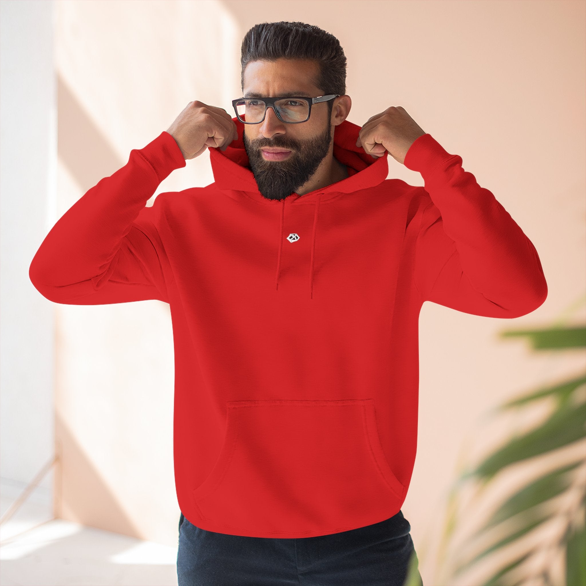 Sentinel of the Crimson Arch Three-Panel Fleece Hoodie