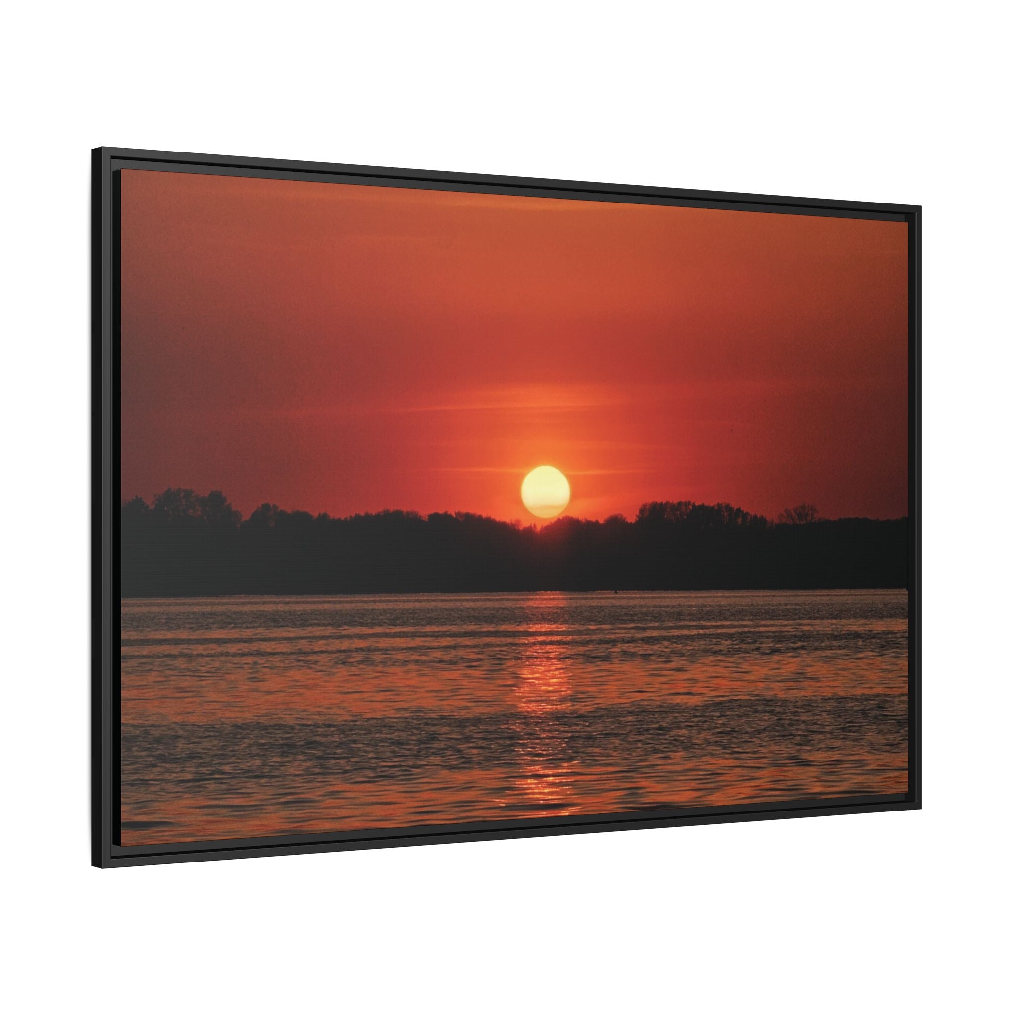 Framed Sunset Canvas Art