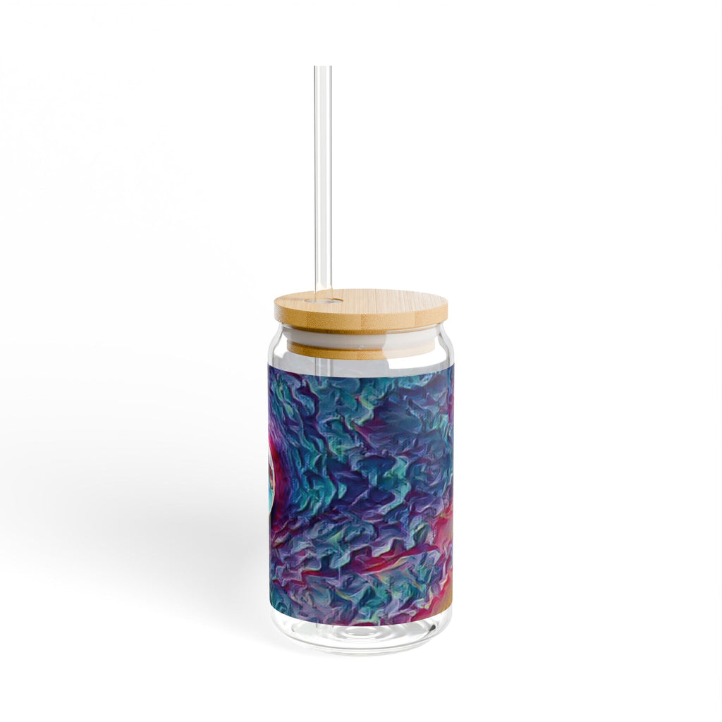 Full Sturgeon Moon Glass Sipper with Straw