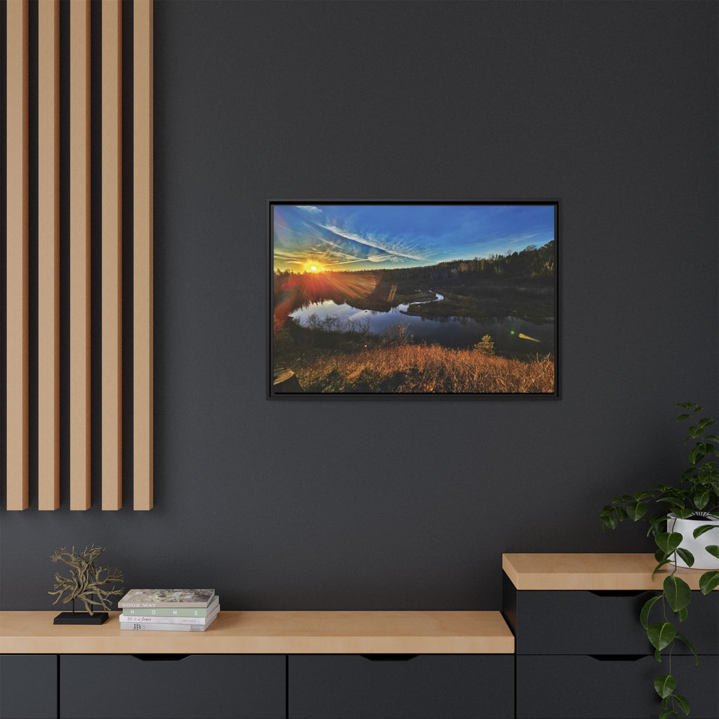 Flarepath of the Forgotten Framed Canvas Print