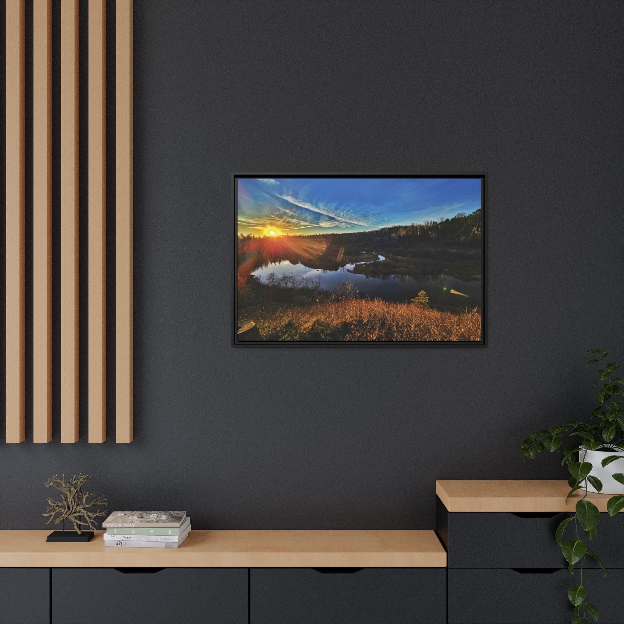 Flarepath of the Forgotten Framed Canvas Print