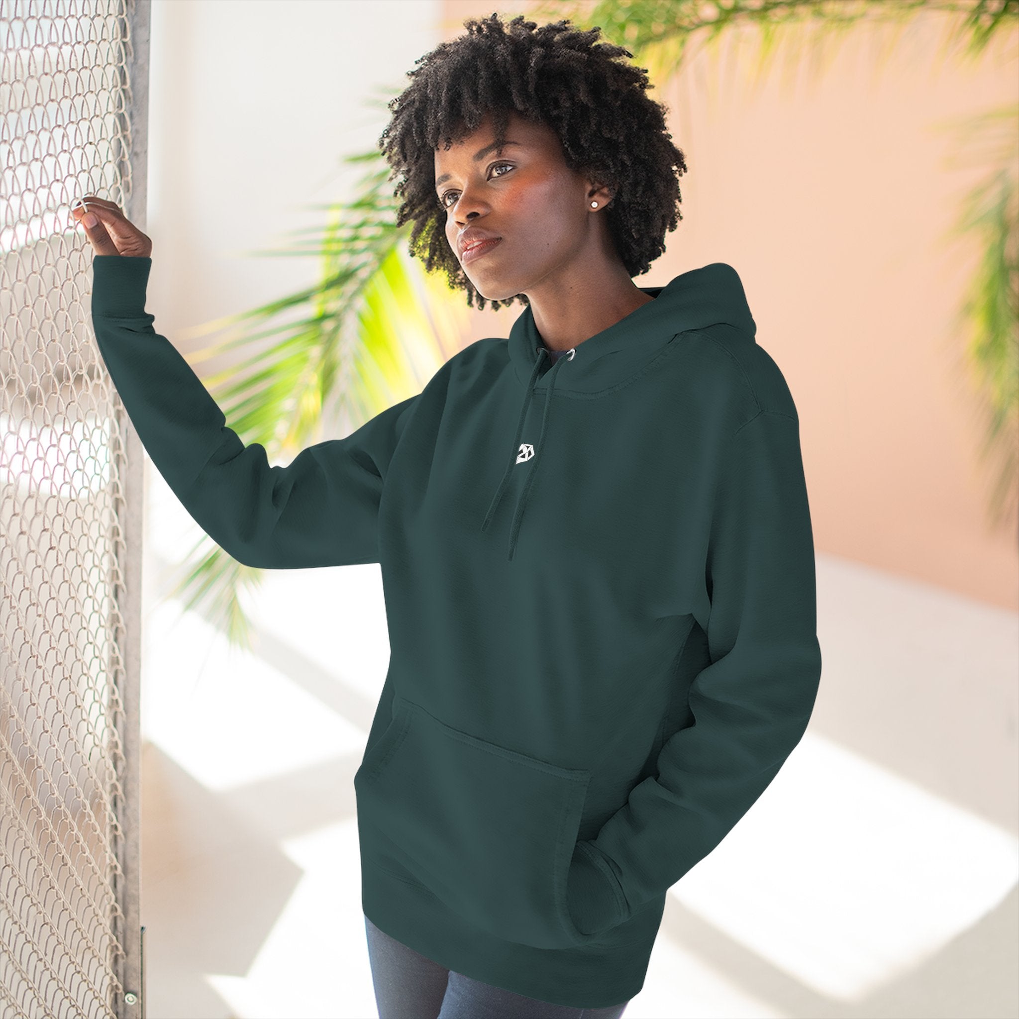 Where Stillness Hunts Three-Panel Fleece Hoodie